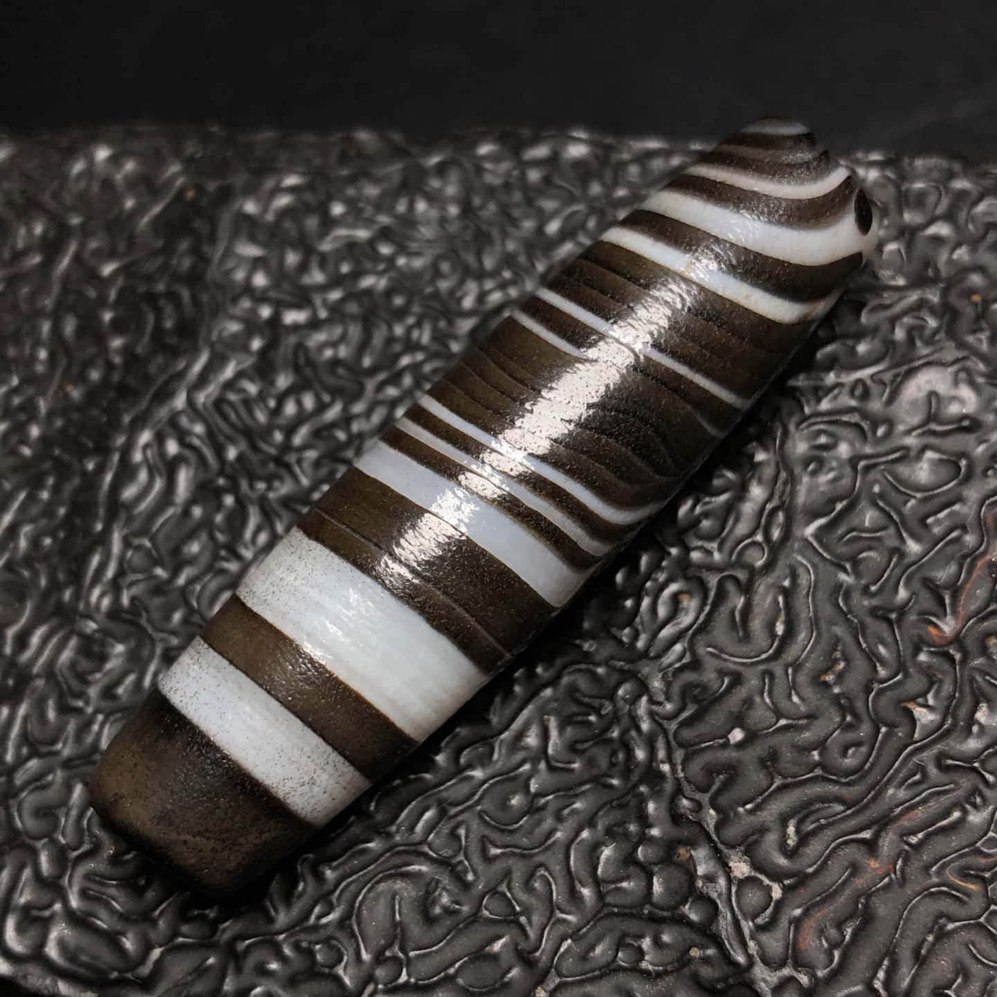 Chinese Natural Agate DZI Beads