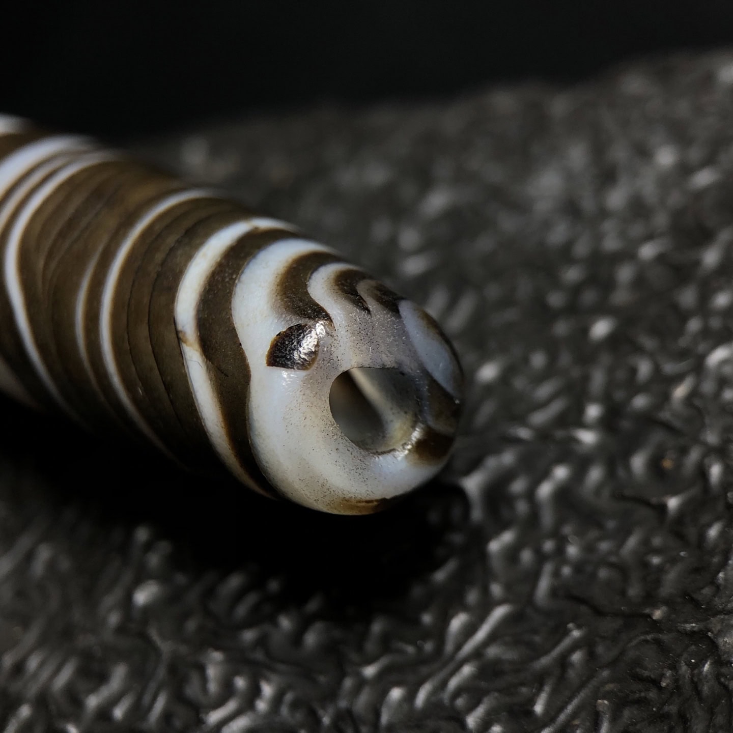 Chinese Natural Agate DZI Beads