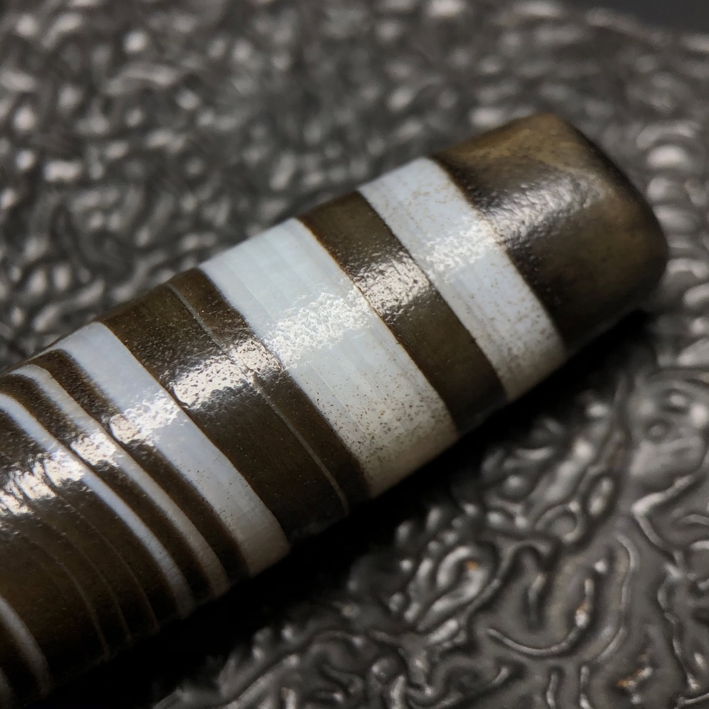 Chinese Natural Agate DZI Beads