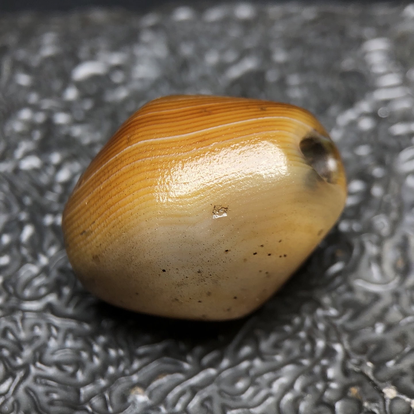 Chinese Natural Agate DZI Beads