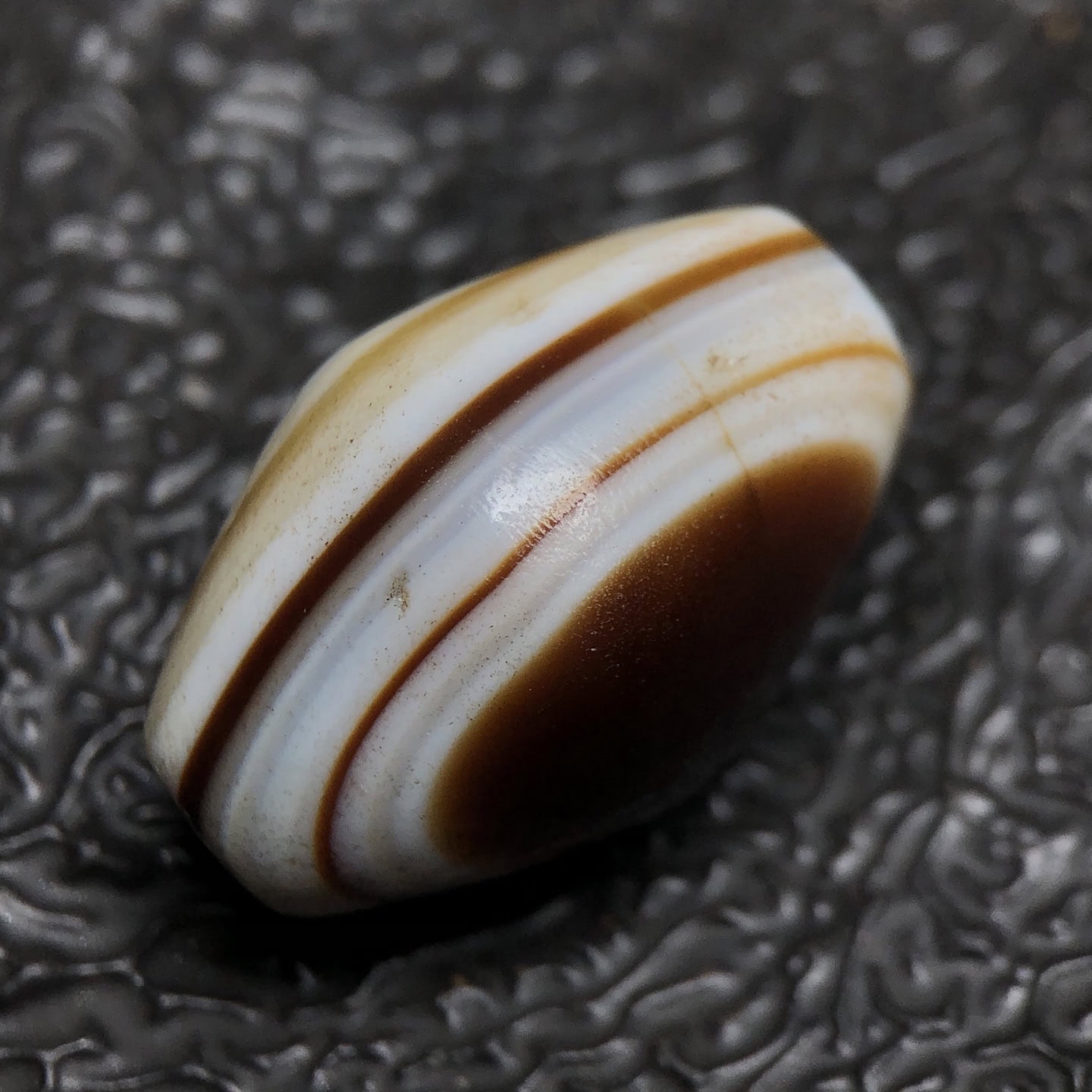 Chinese Natural Agate DZI Beads