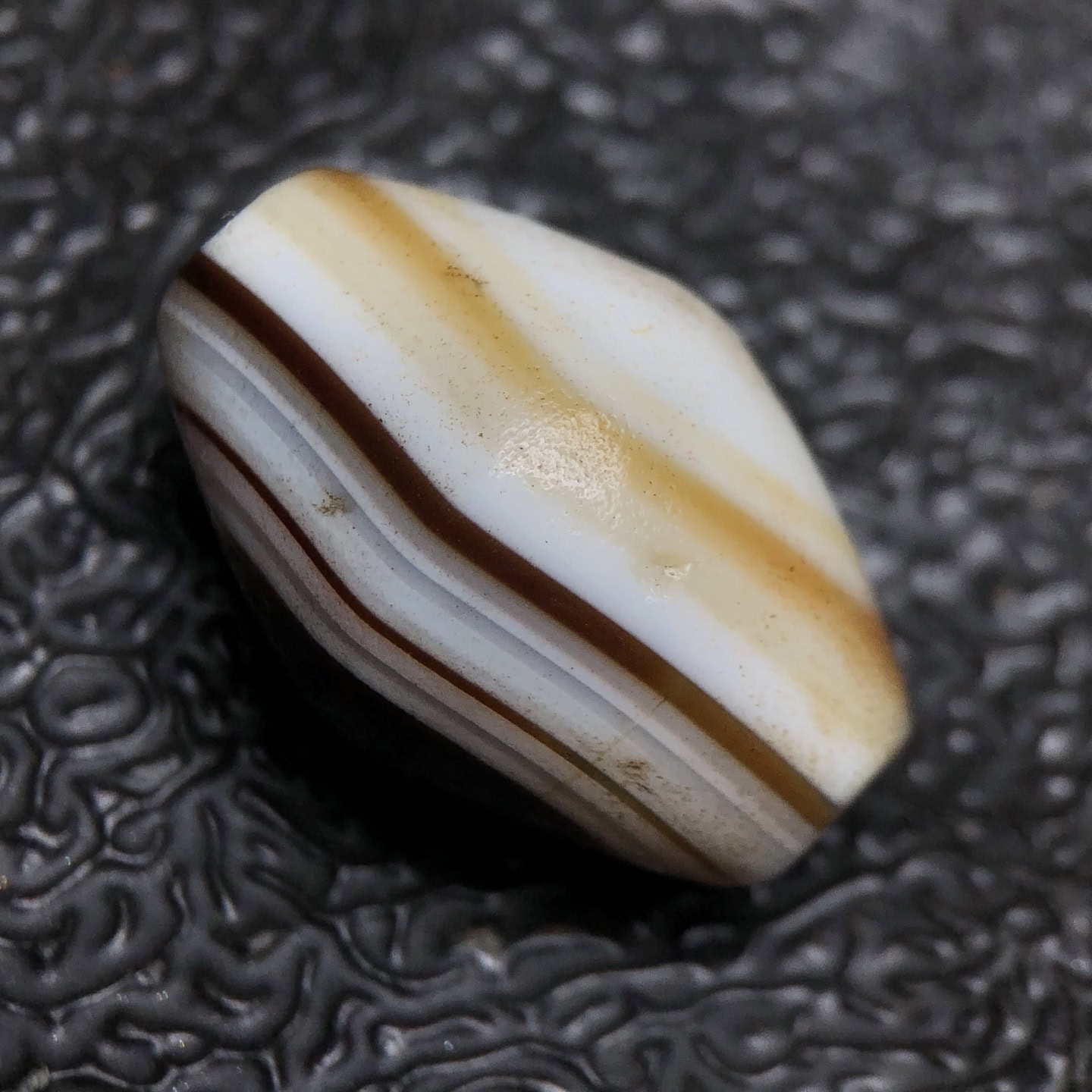 Chinese Natural Agate DZI Beads