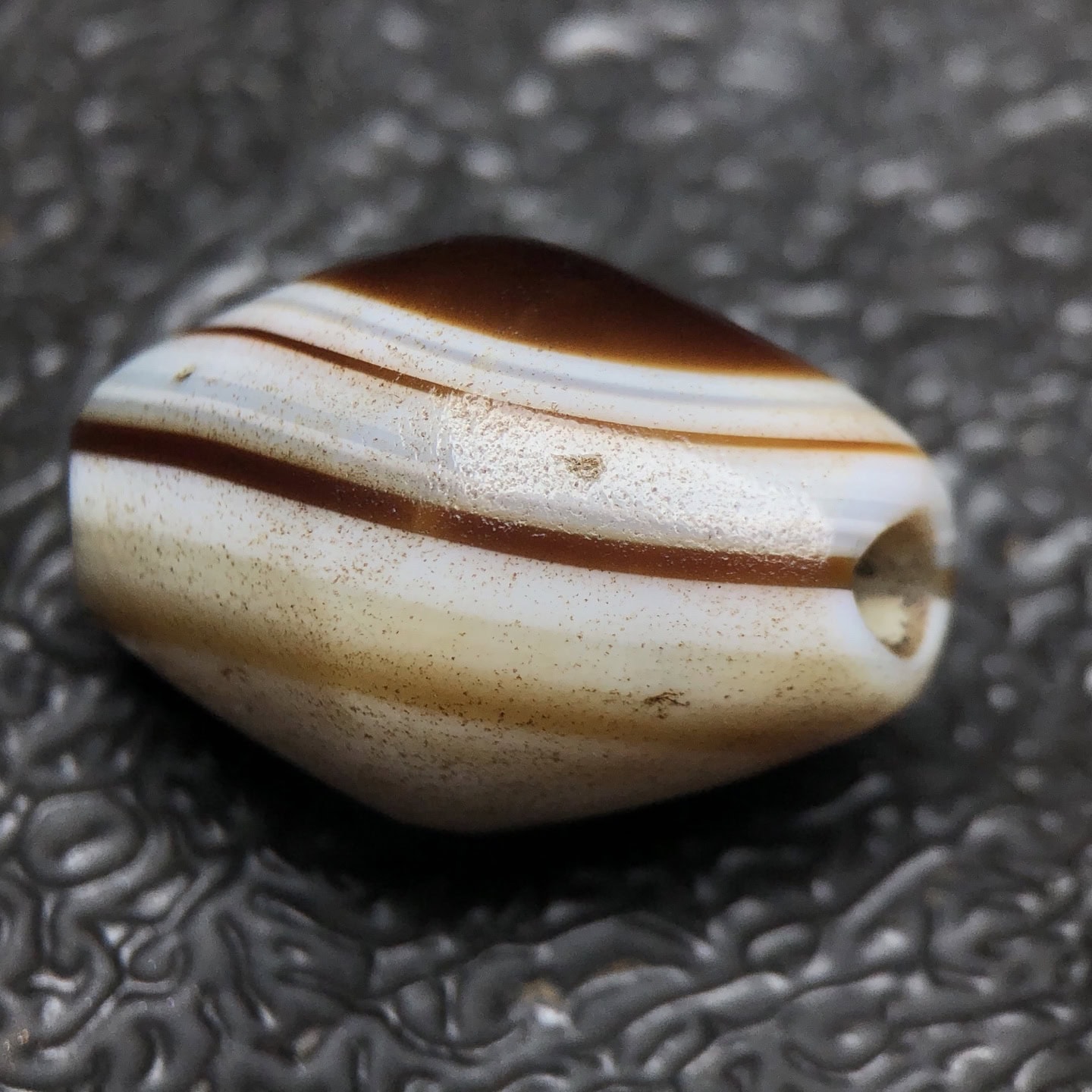 Chinese Natural Agate DZI Beads