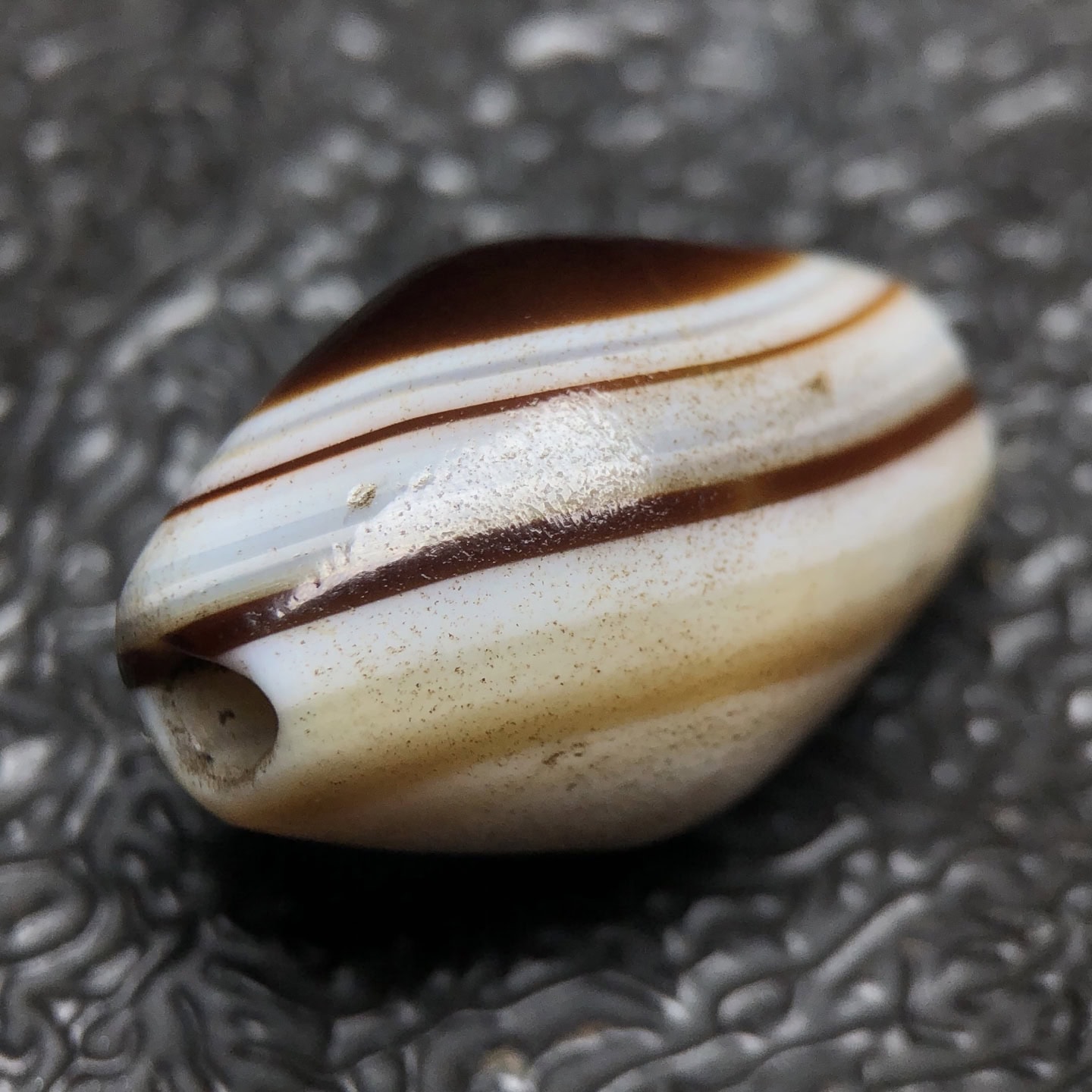 Chinese Natural Agate DZI Beads