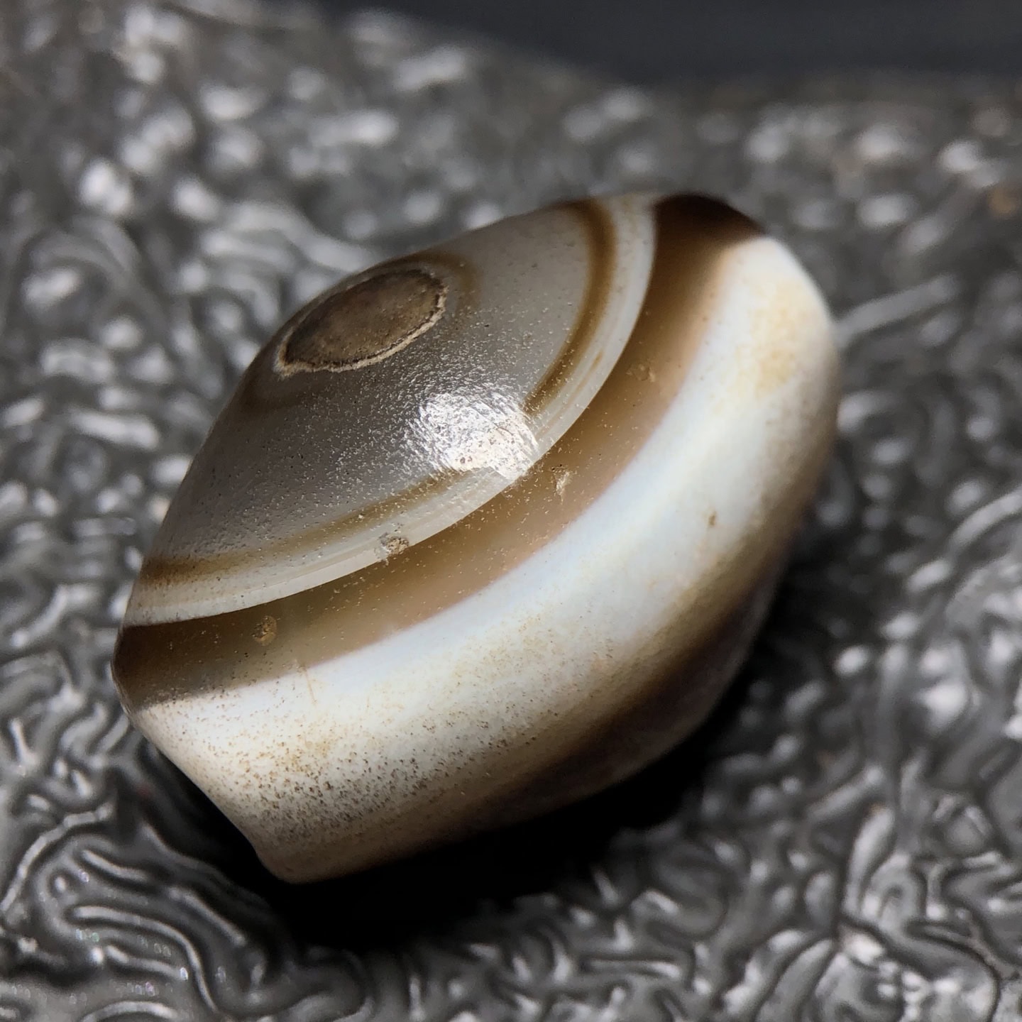 Chinese Natural Agate DZI Beads