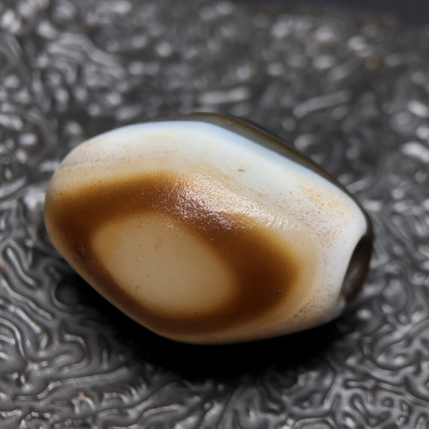 Chinese Natural Agate DZI Beads