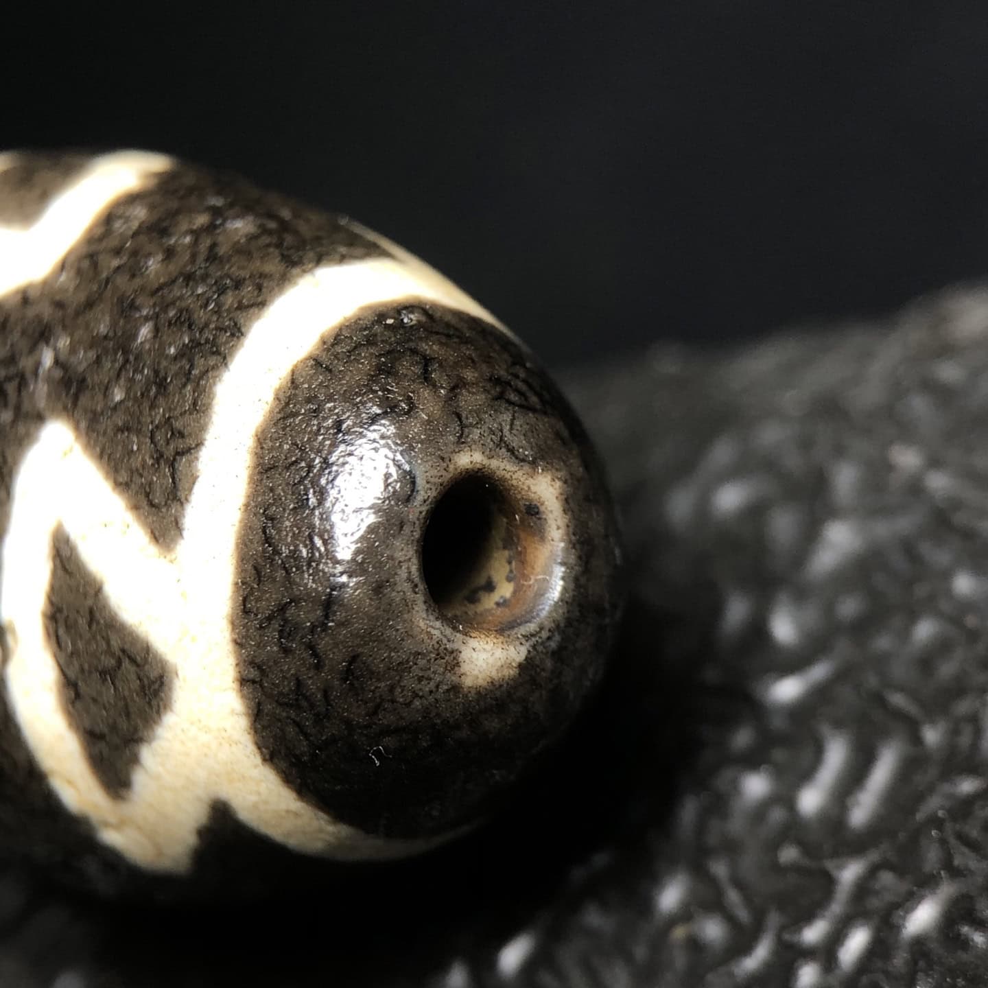 Chinese Natural Agate DZI Beads