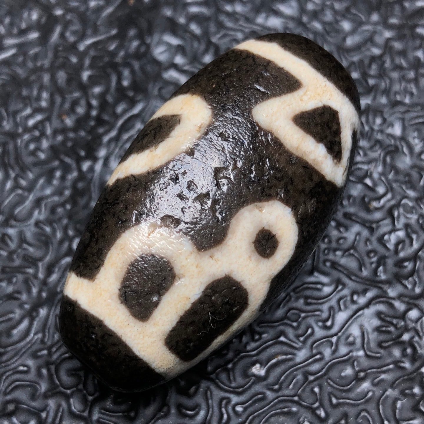 Chinese Natural Agate DZI Beads