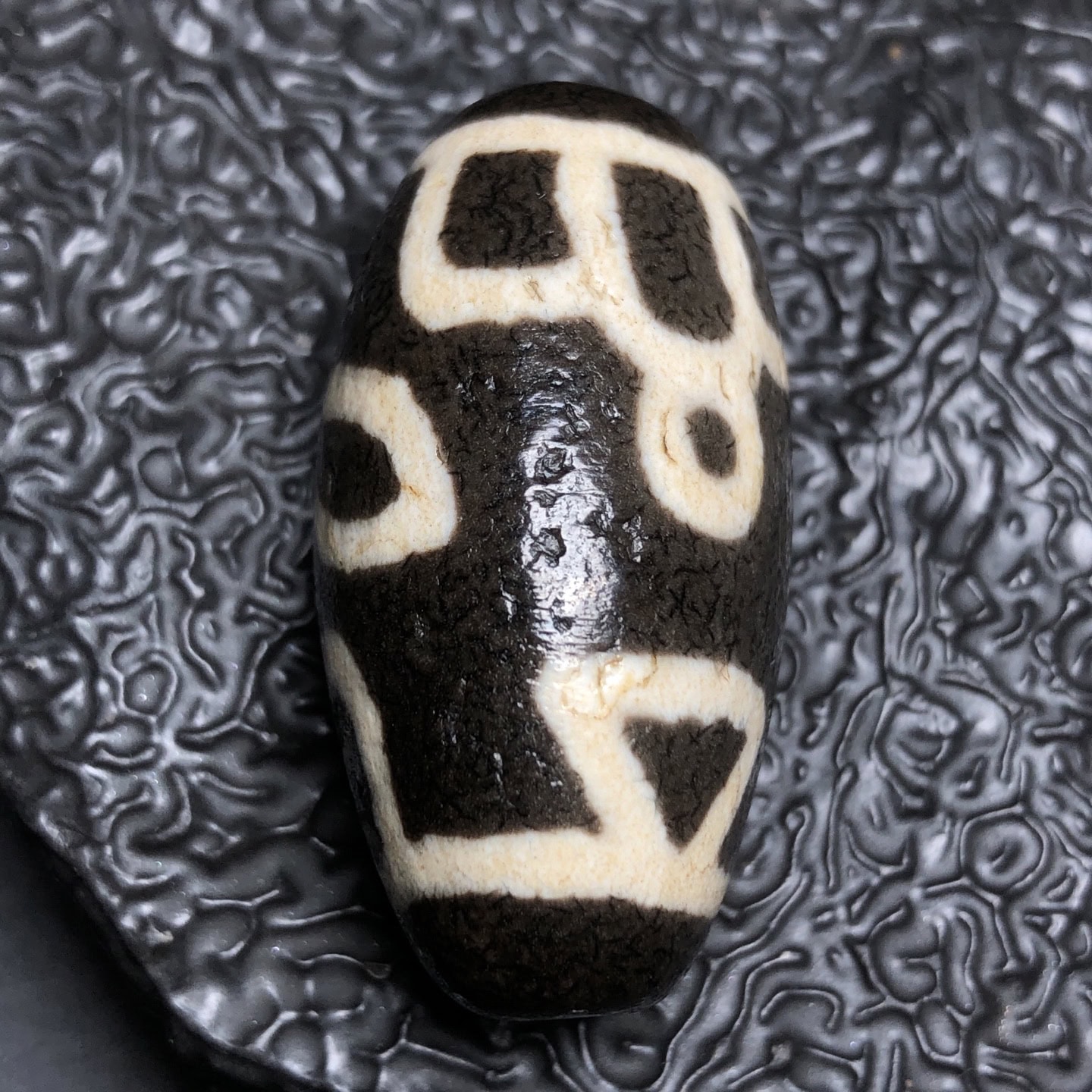 Chinese Natural Agate DZI Beads