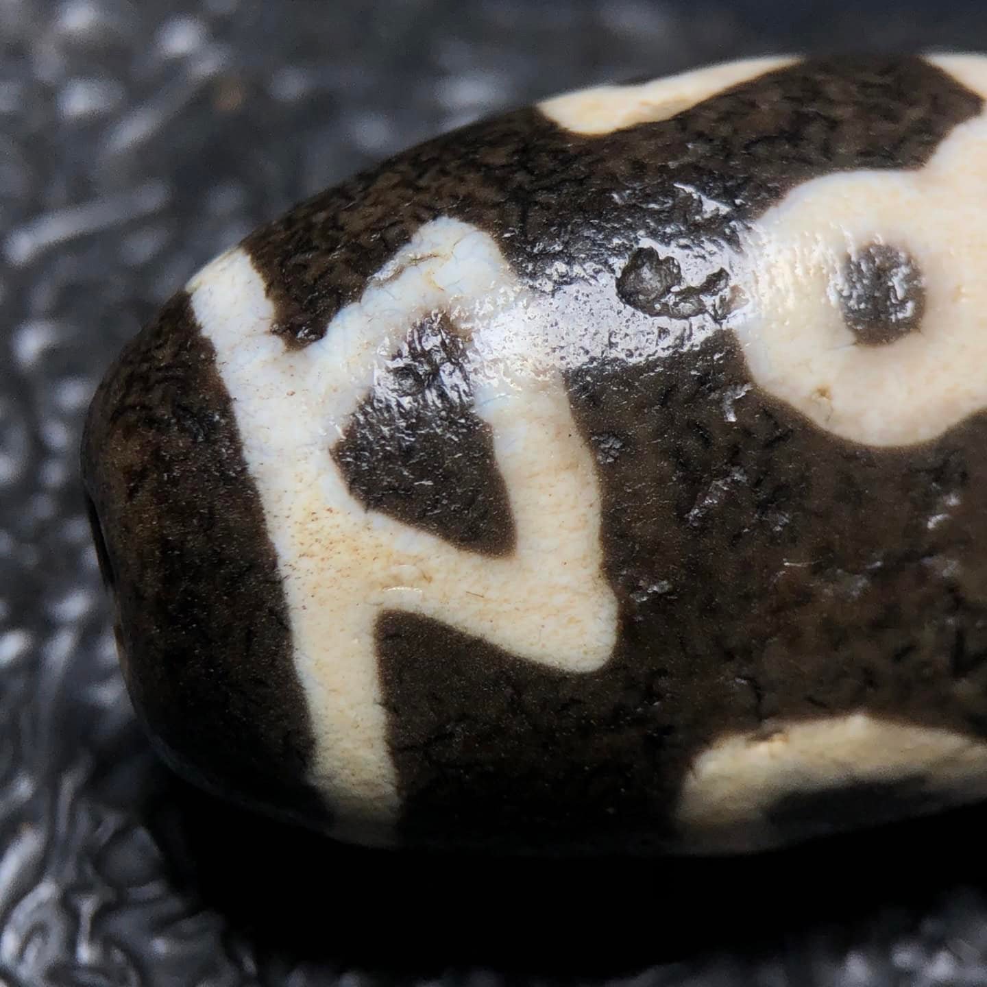 Chinese Natural Agate DZI Beads
