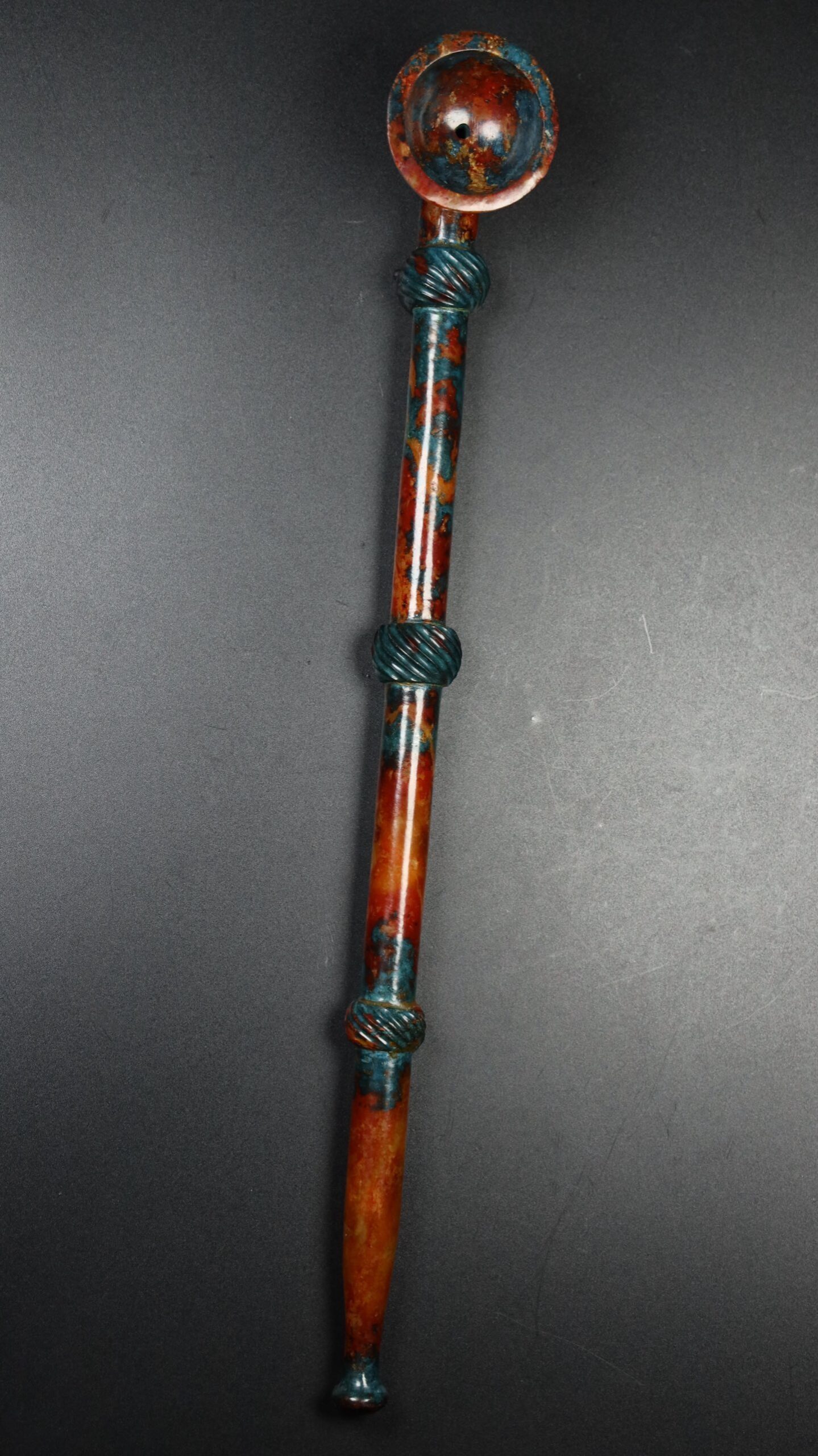 Chinese Natural Jade Carved cigarette pouch