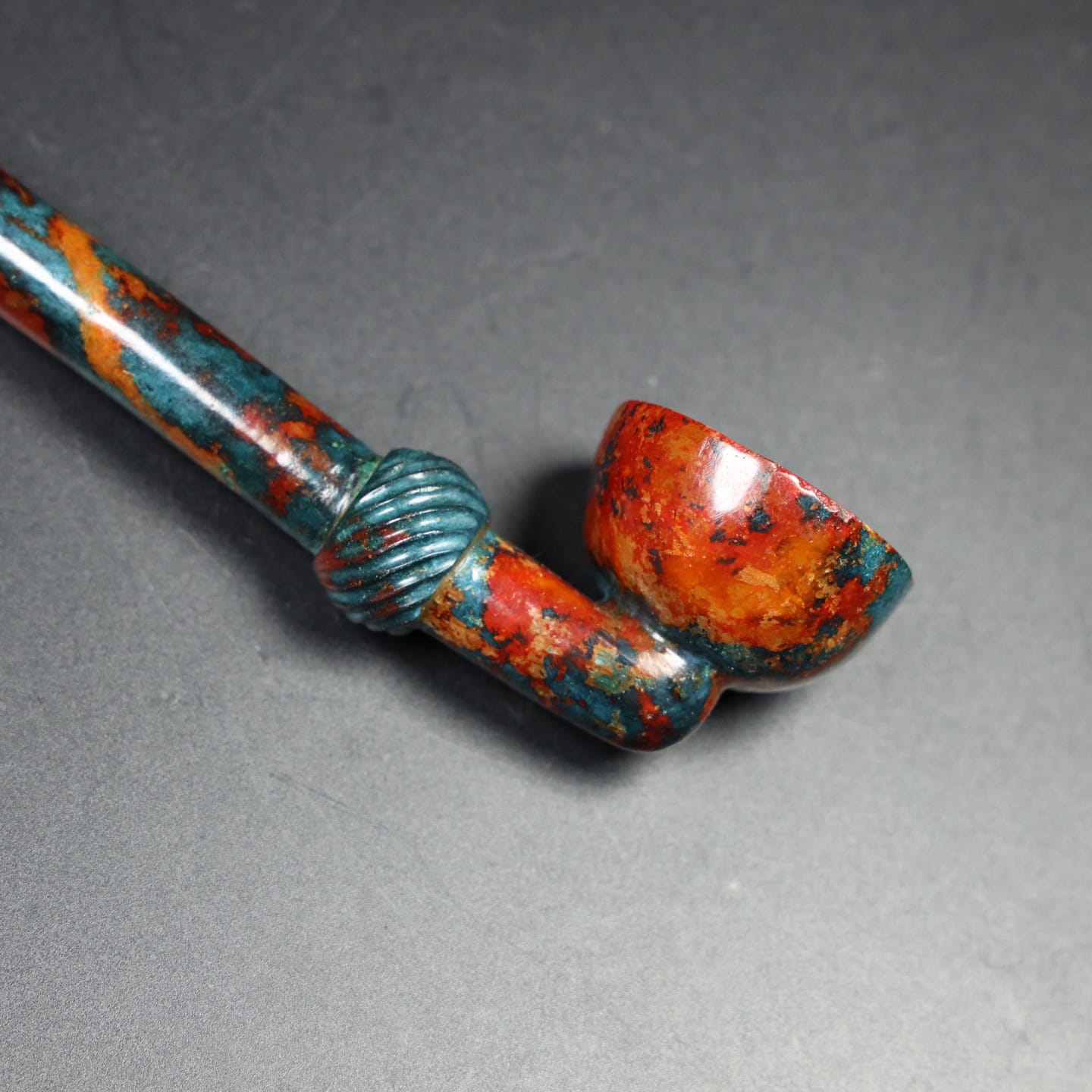 Chinese Natural Jade Carved cigarette pouch