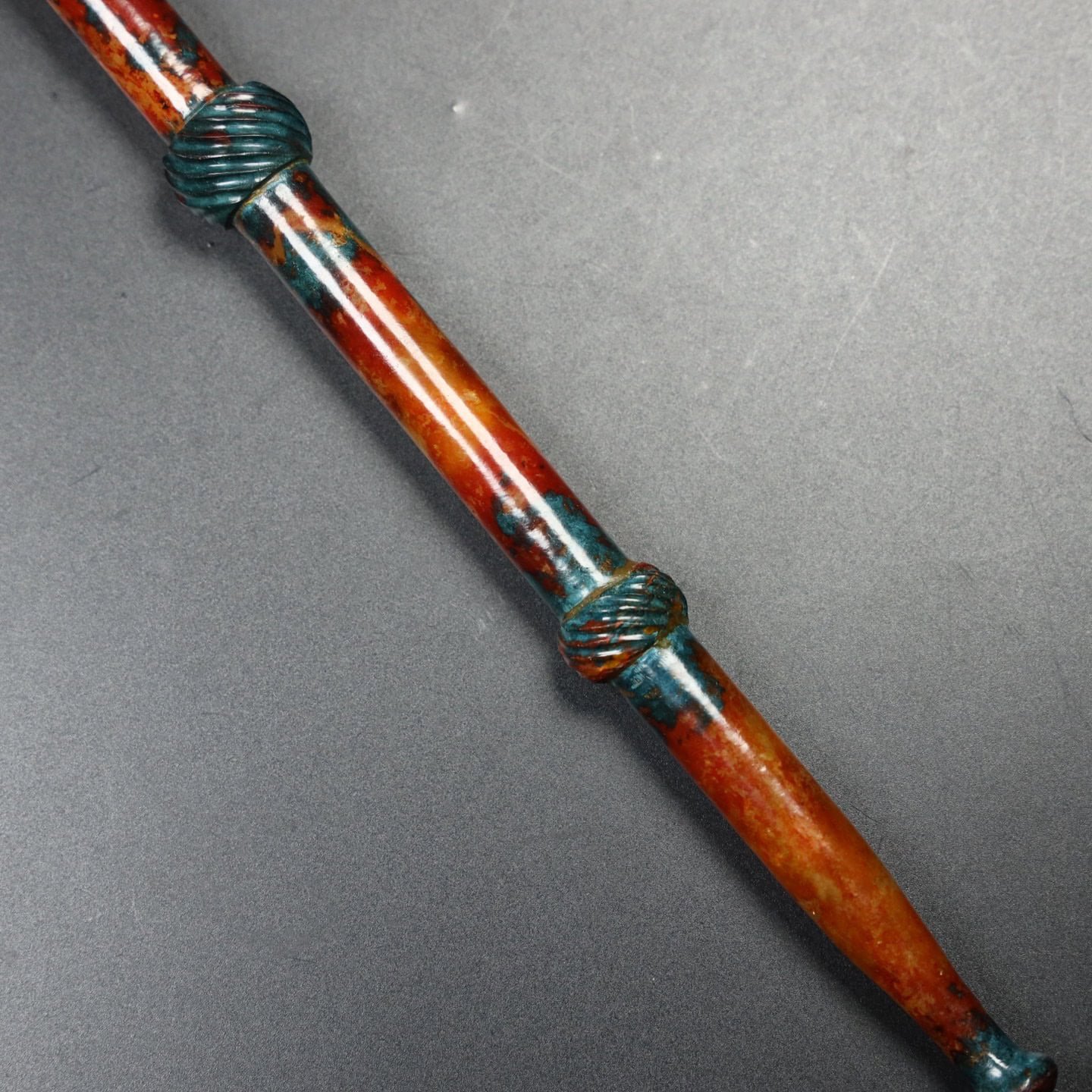 Chinese Natural Jade Carved cigarette pouch