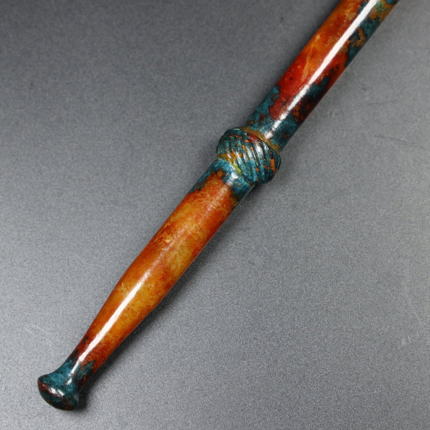 Chinese Natural Jade Carved cigarette pouch