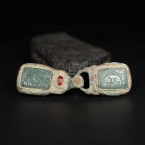 Chinese Natural Jade Carved buckle