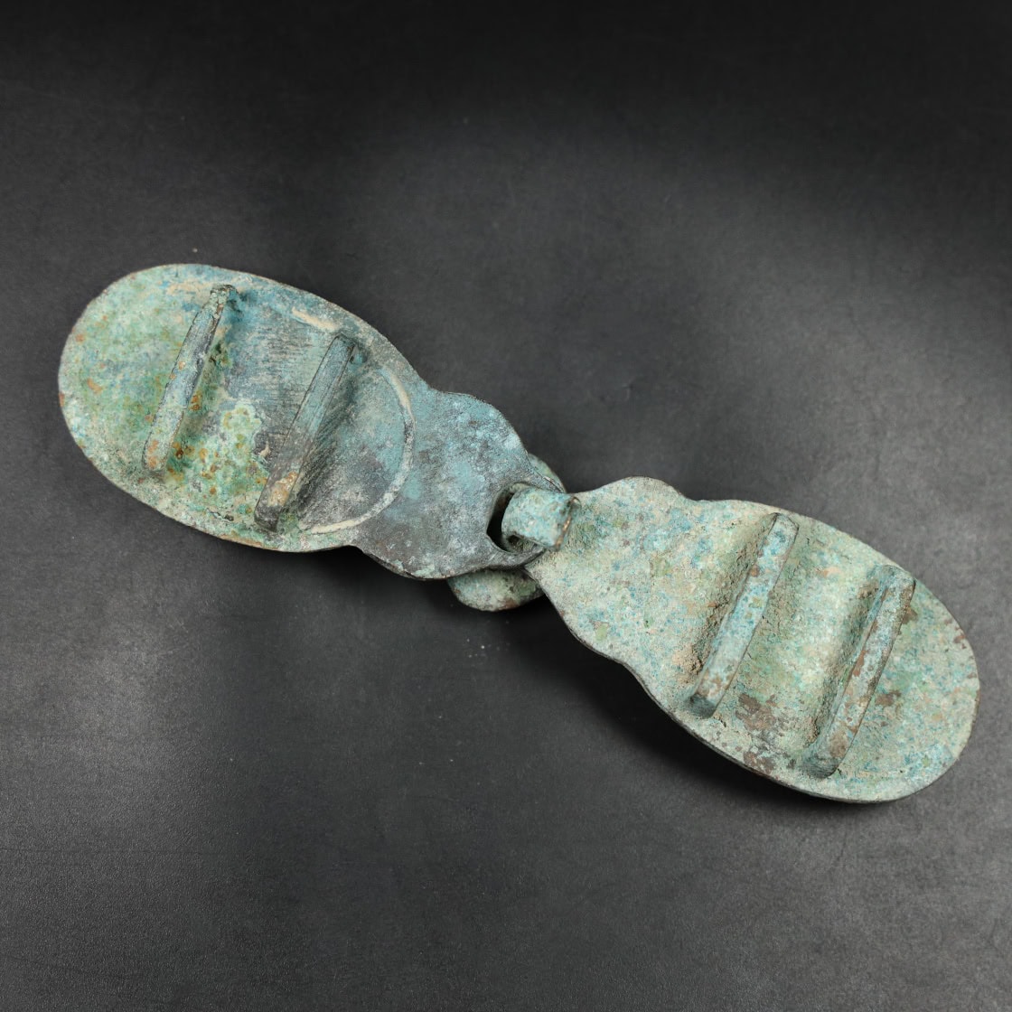 Chinese Natural Jade Carved belt buckle