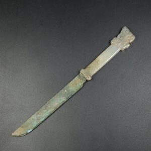 Chinese Natural Jade Carved Daggers