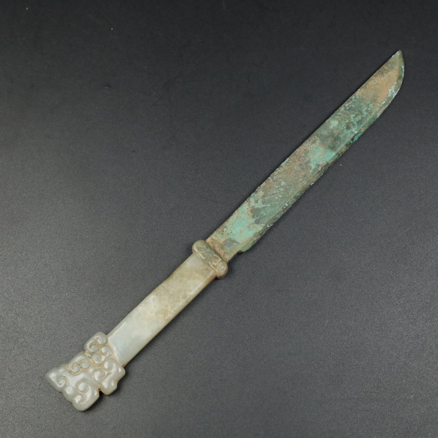 Chinese Natural Jade Carved Daggers