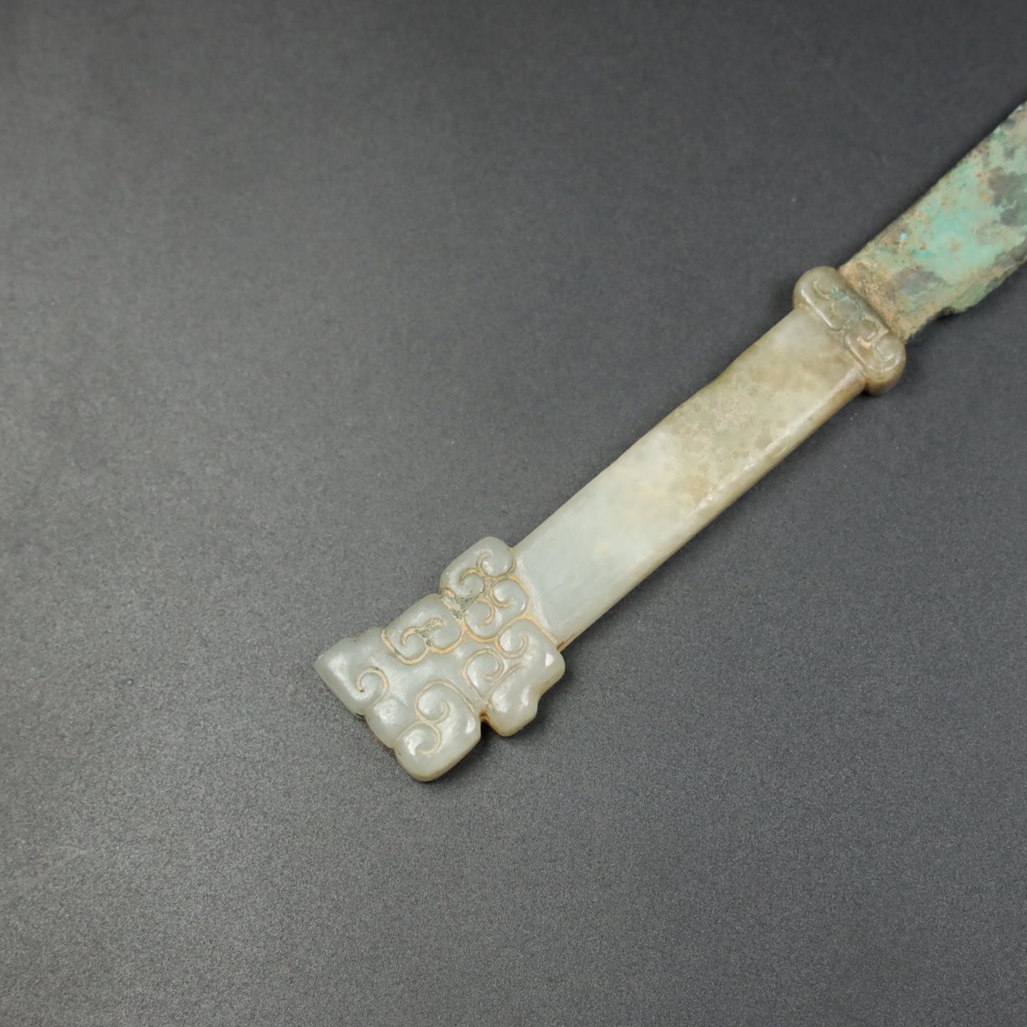 Chinese Natural Jade Carved Daggers
