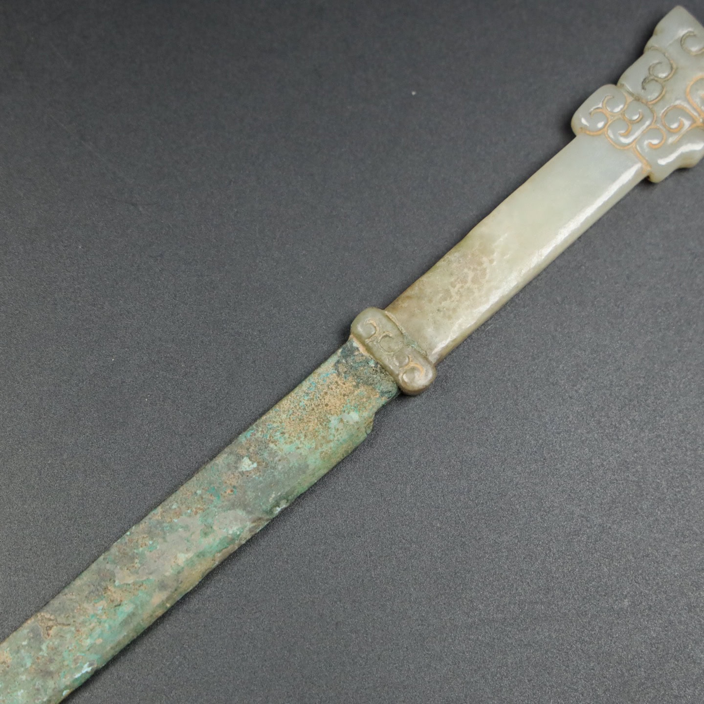 Chinese Natural Jade Carved Daggers