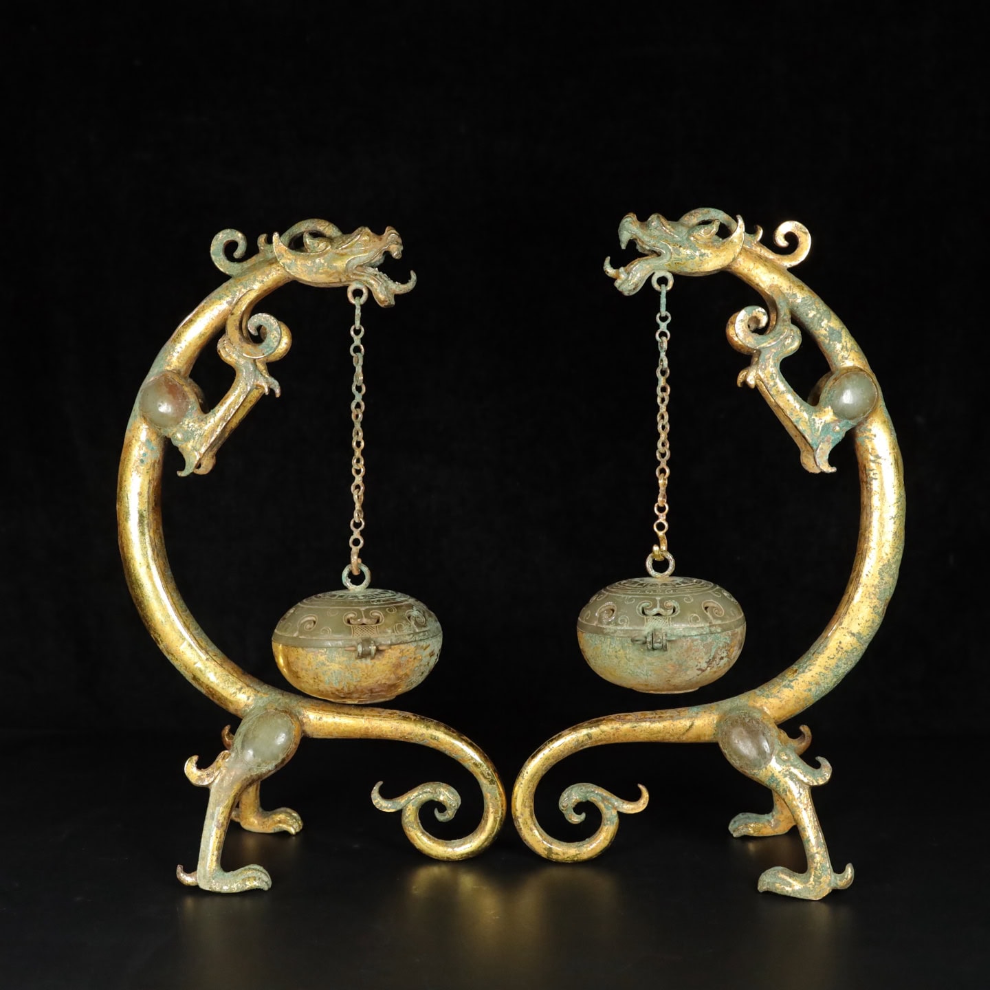 Chinese Natural Jade Carved incense burner