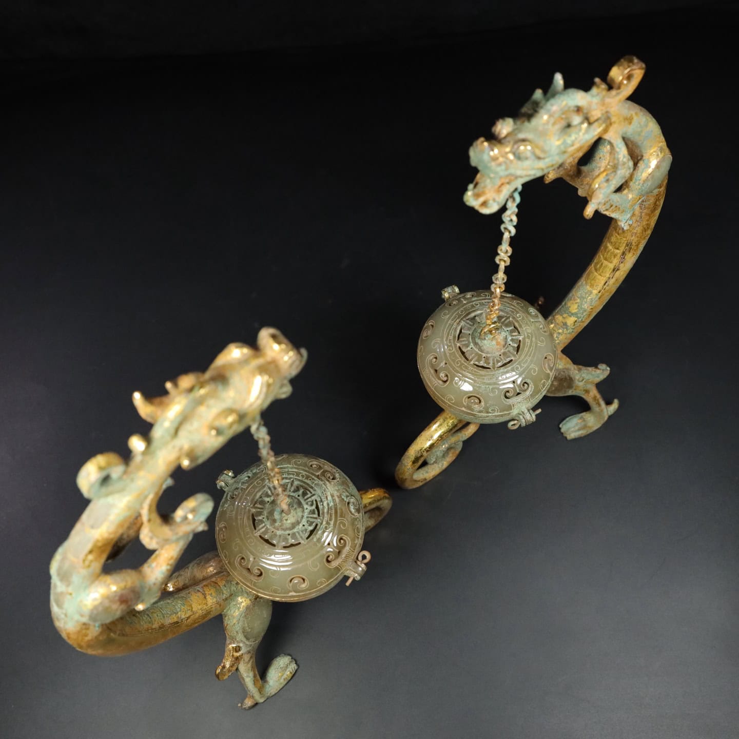 Chinese Natural Jade Carved incense burner
