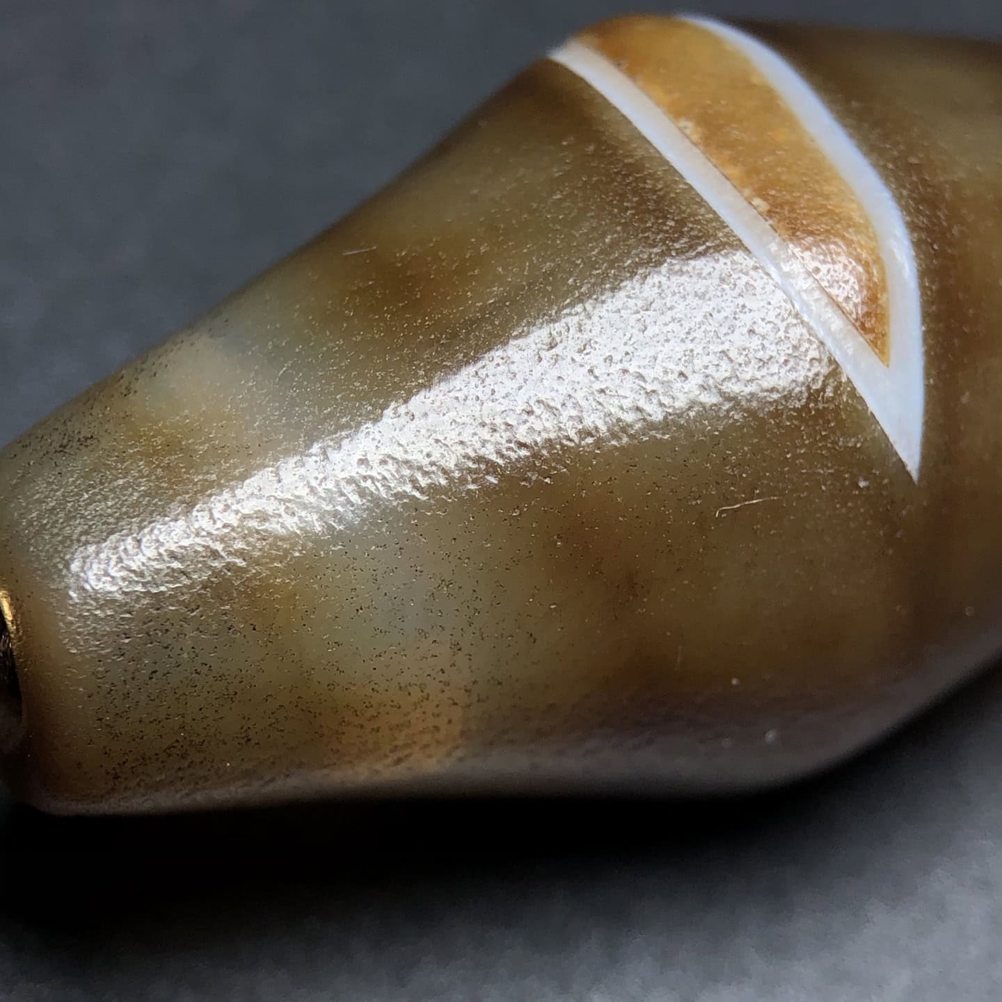 Chinese Natural Agate DZI Beads