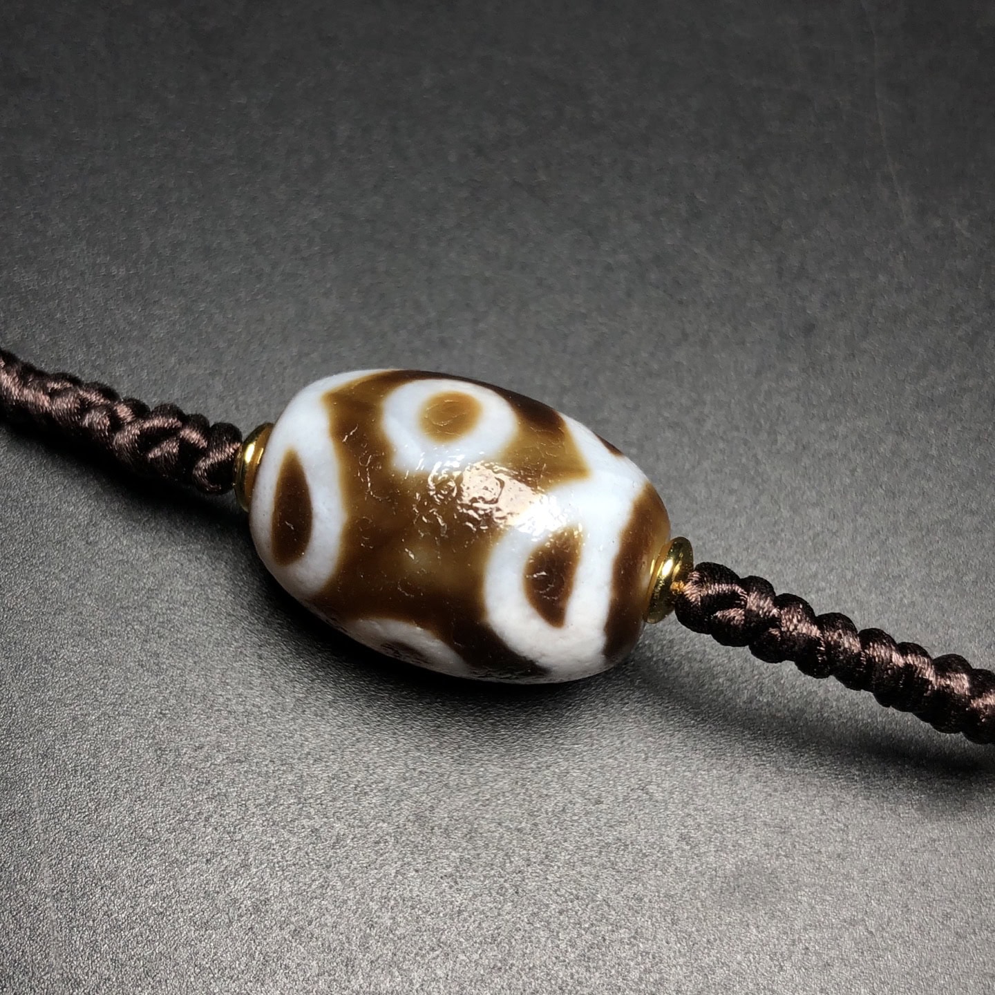 Chinese Natural Agate DZI Beads