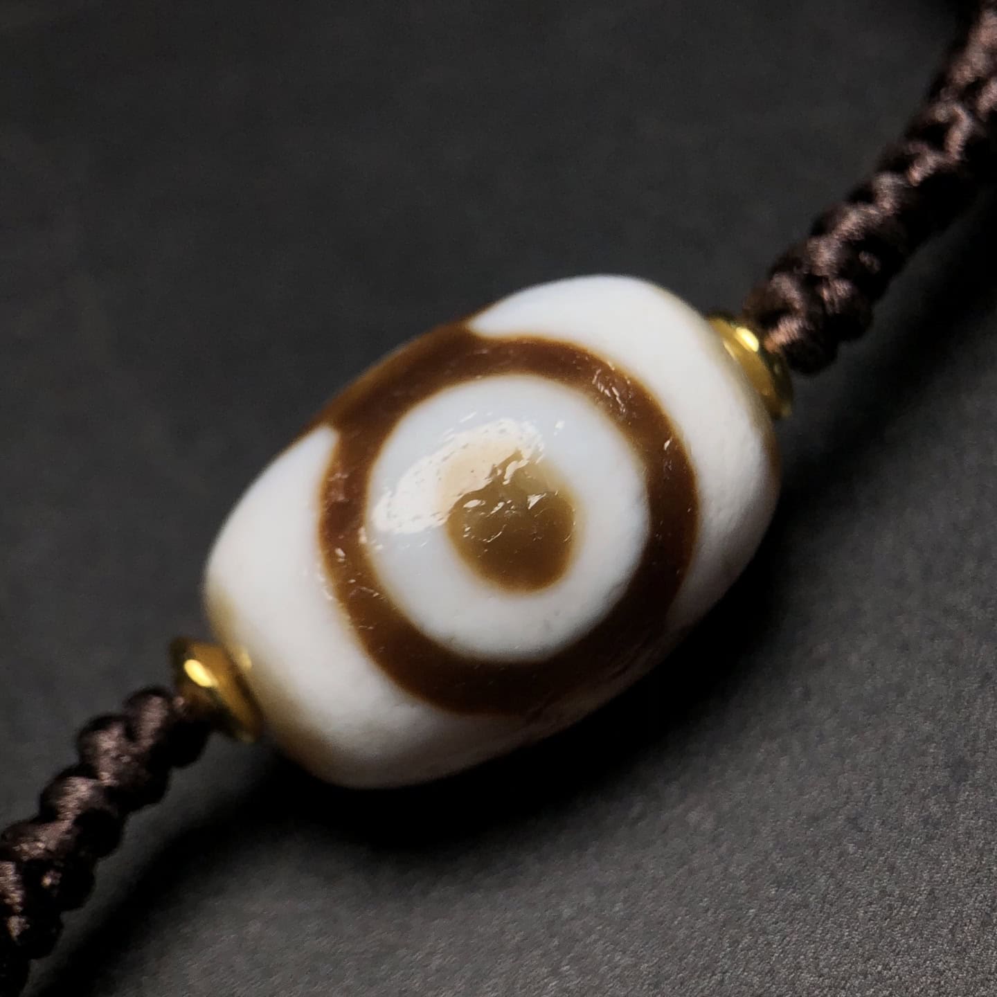 Chinese Natural Agate DZI Beads