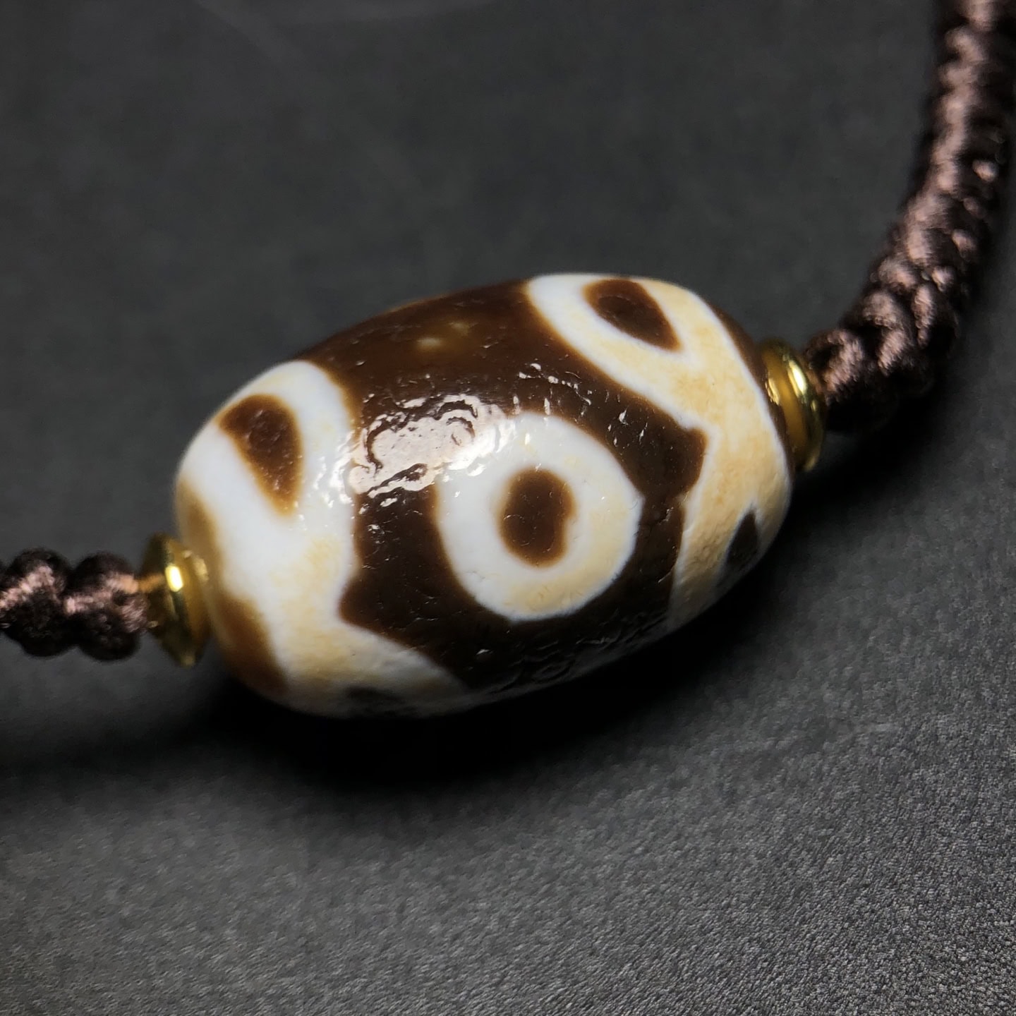 Chinese Natural Agate DZI Beads