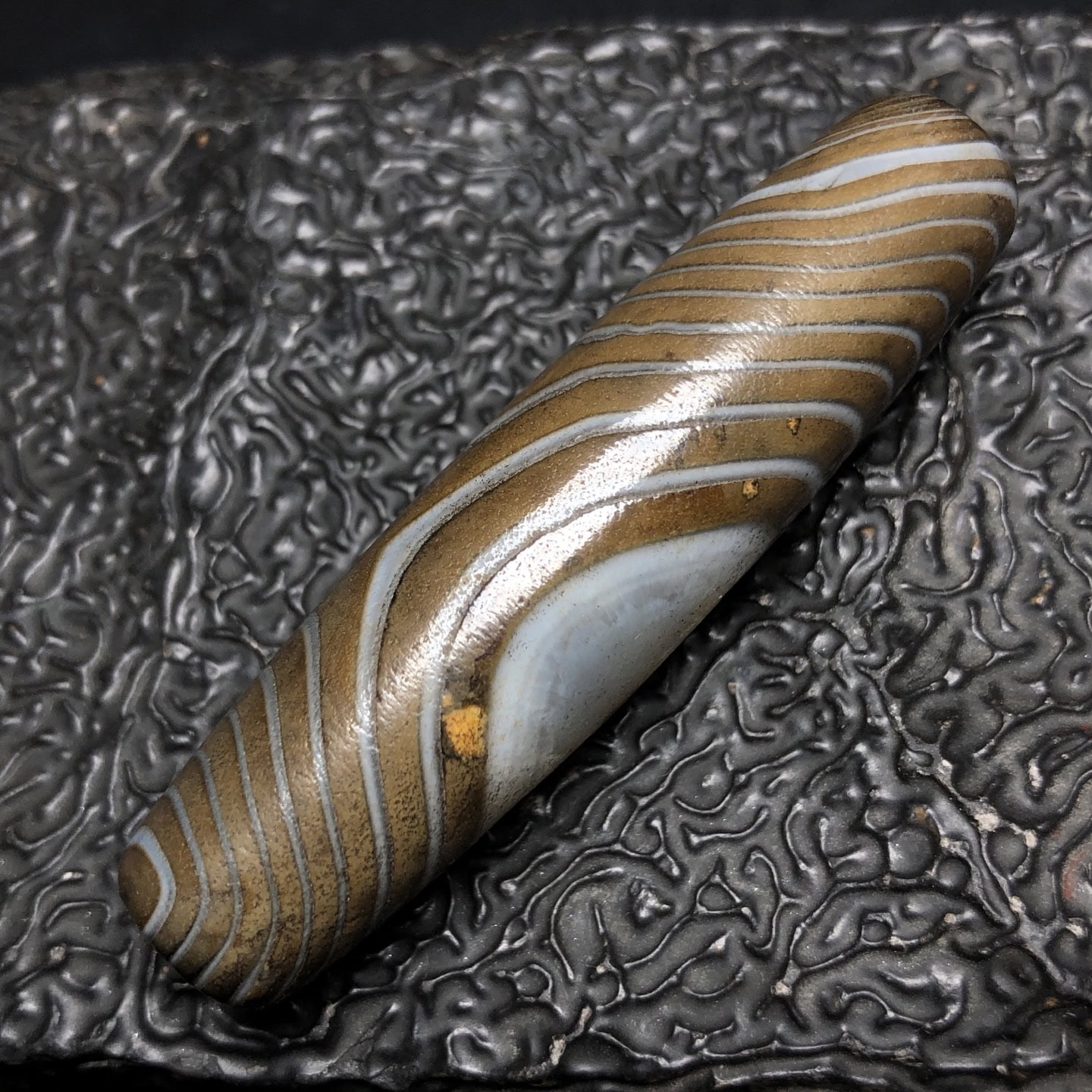 Chinese Natural Agate DZI Beads
