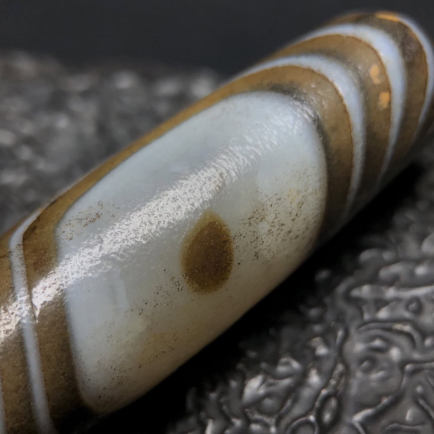 Chinese Natural Agate DZI Beads