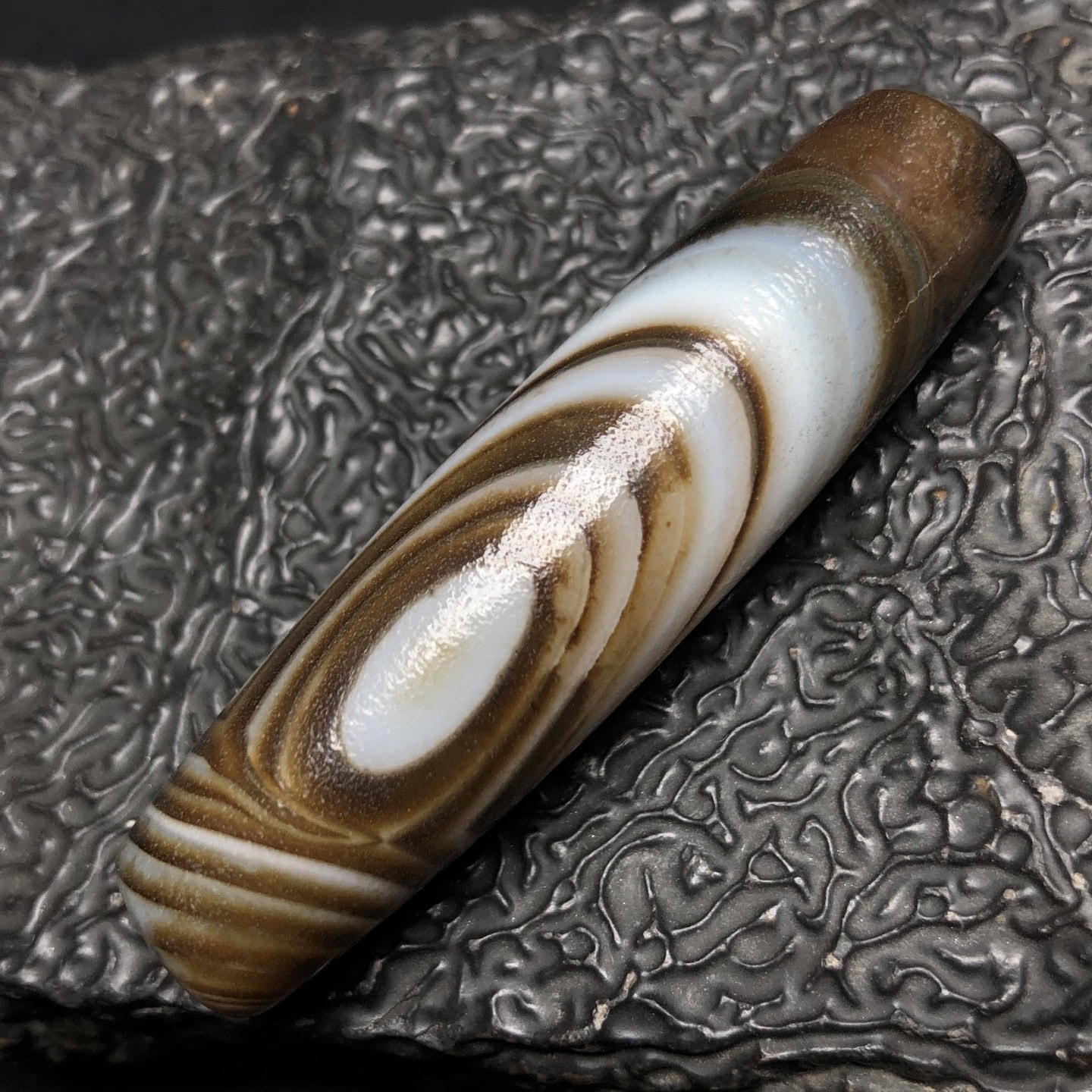 Chinese Natural Agate DZI Beads