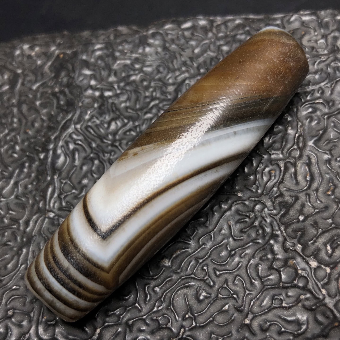 Chinese Natural Agate DZI Beads