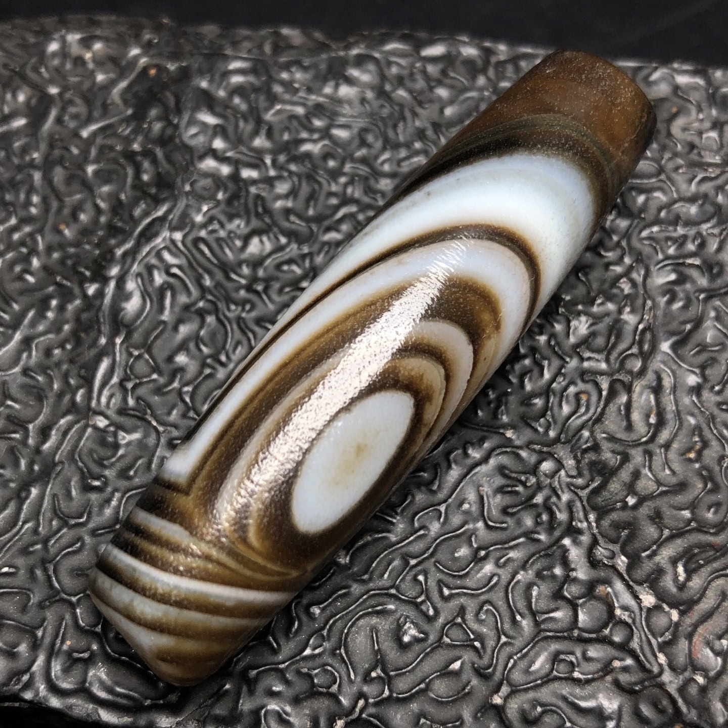 Chinese Natural Agate DZI Beads