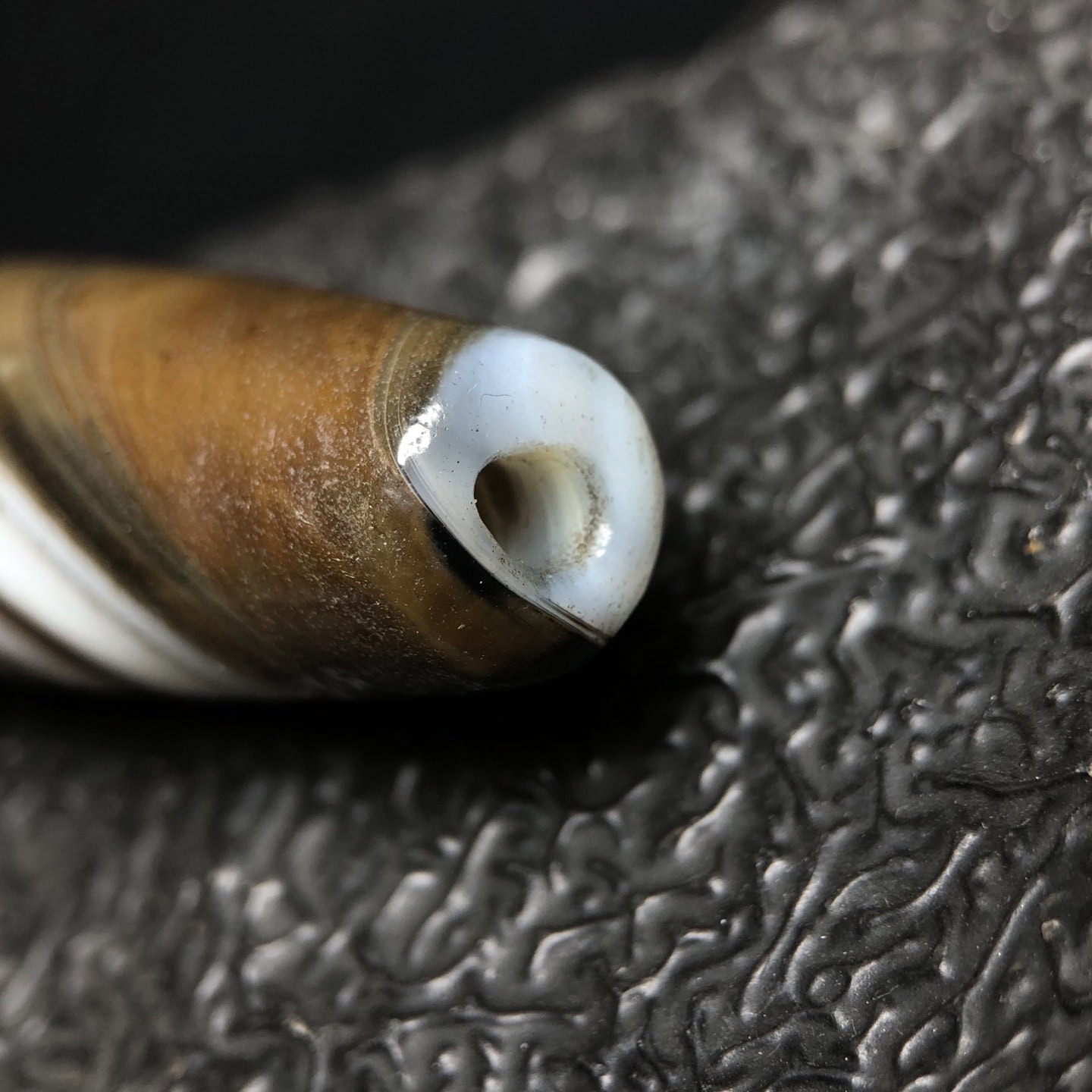Chinese Natural Agate DZI Beads