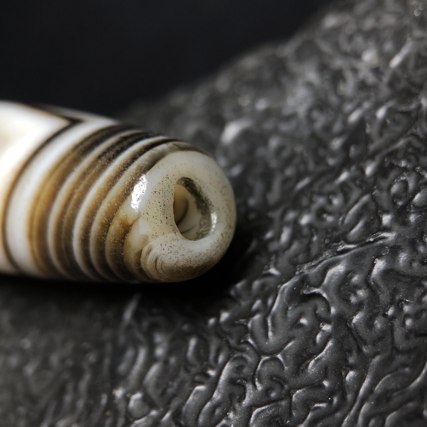 Chinese Natural Agate DZI Beads