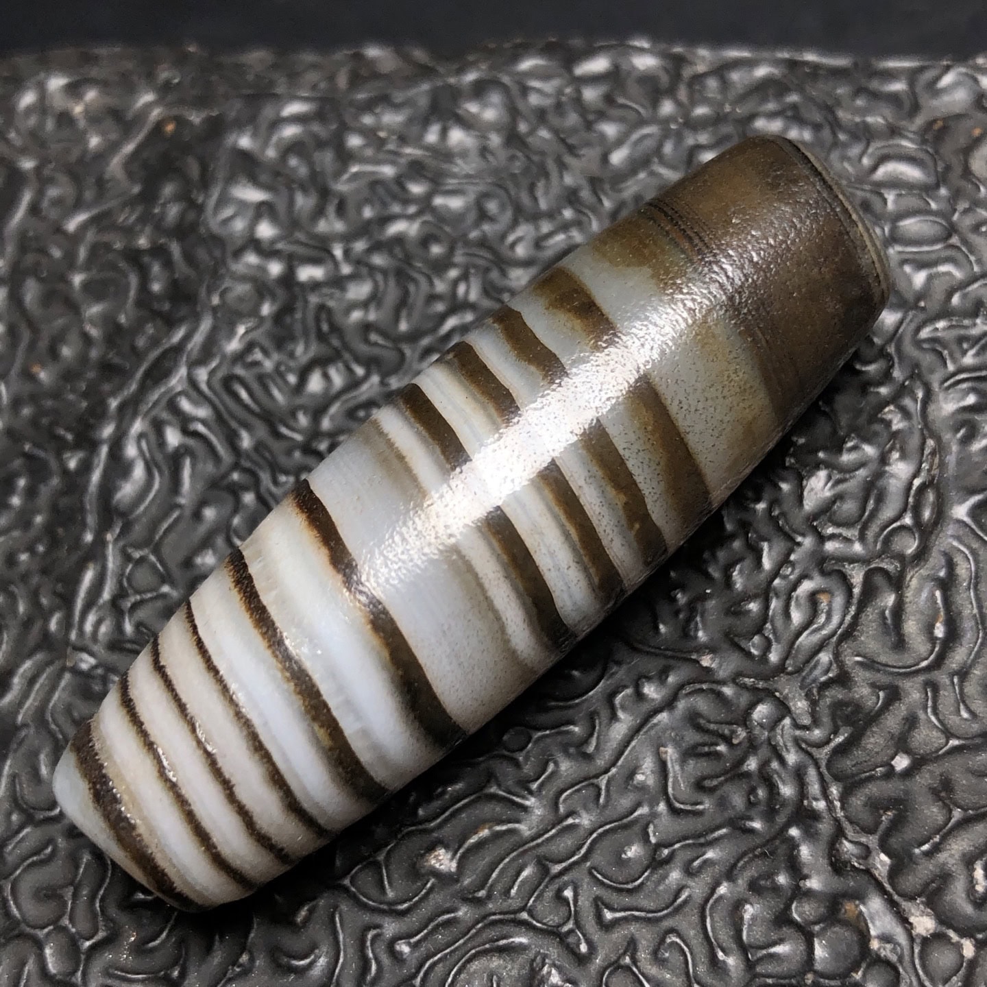 Chinese Natural Agate DZI Beads
