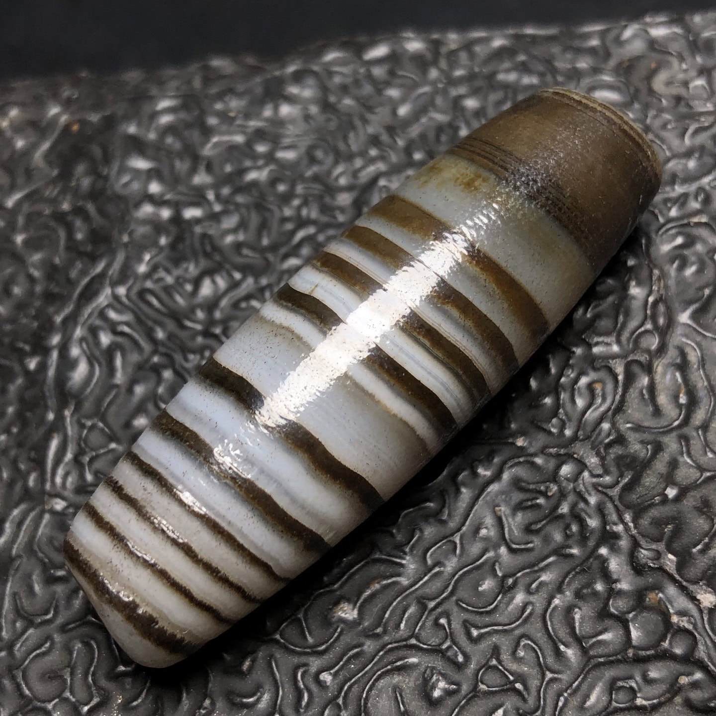 Chinese Natural Agate DZI Beads