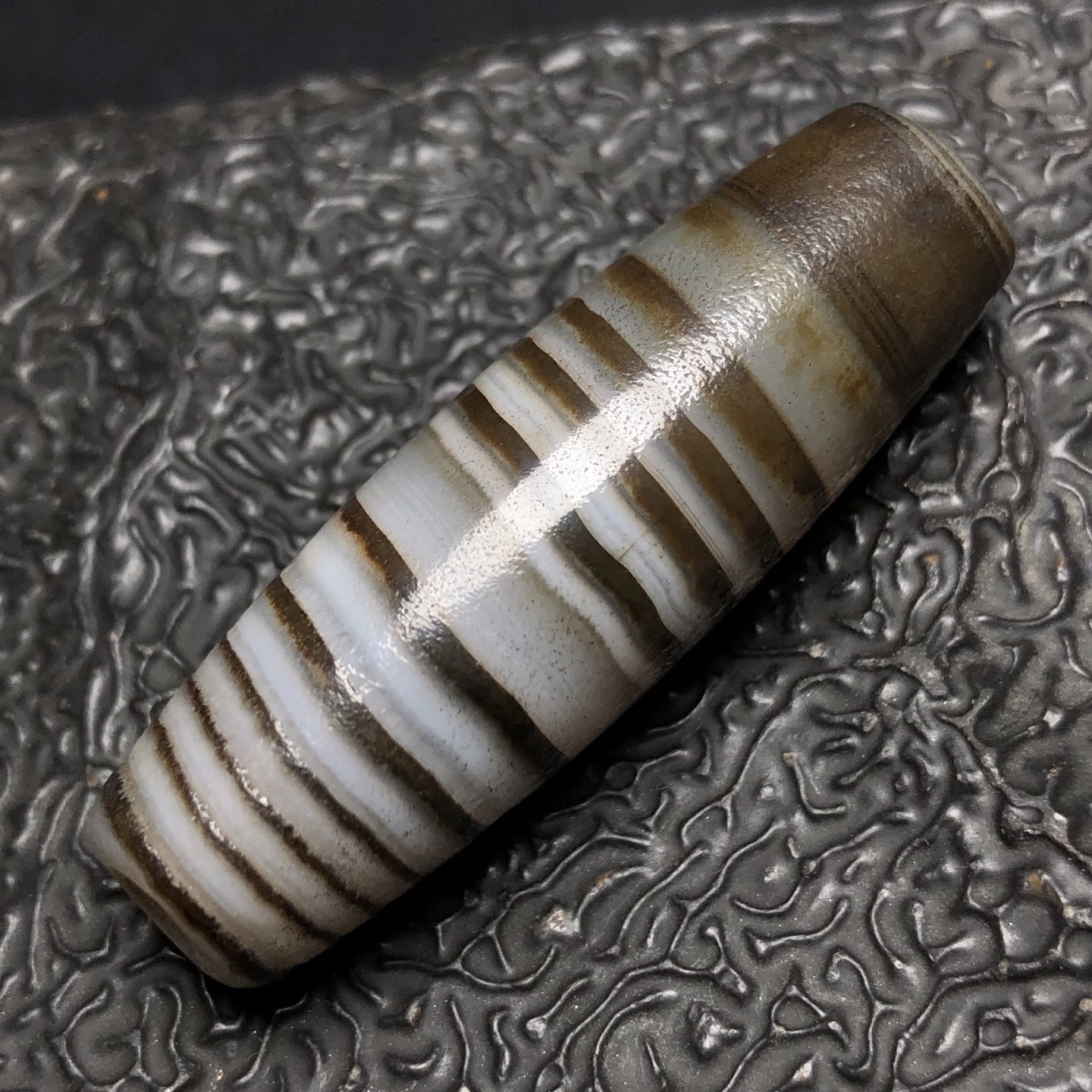 Chinese Natural Agate DZI Beads