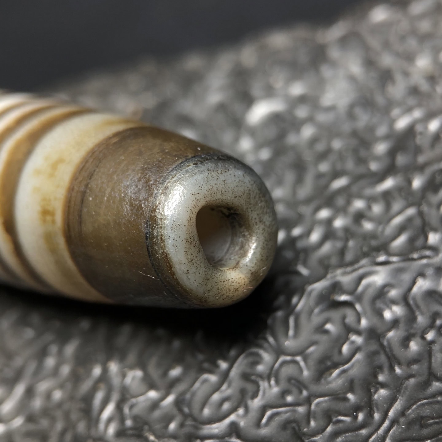 Chinese Natural Agate DZI Beads