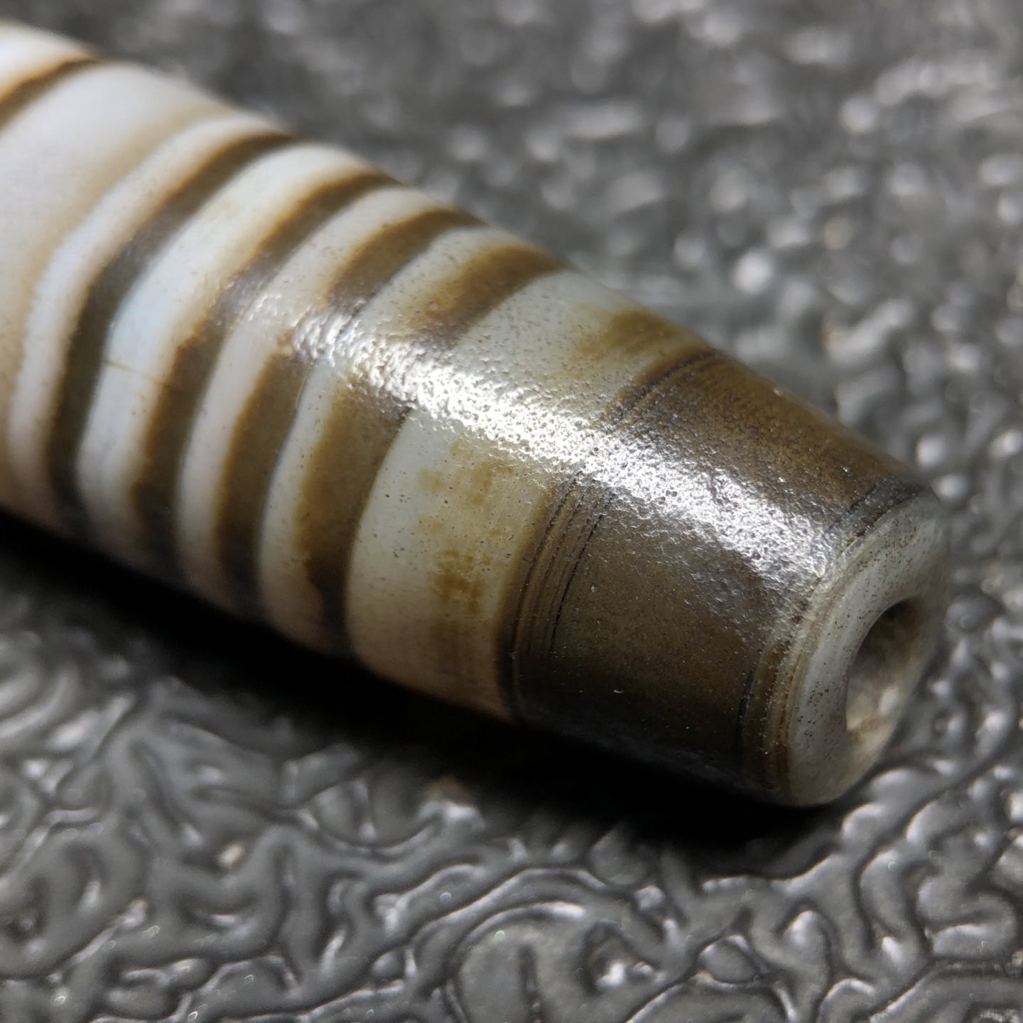 Chinese Natural Agate DZI Beads
