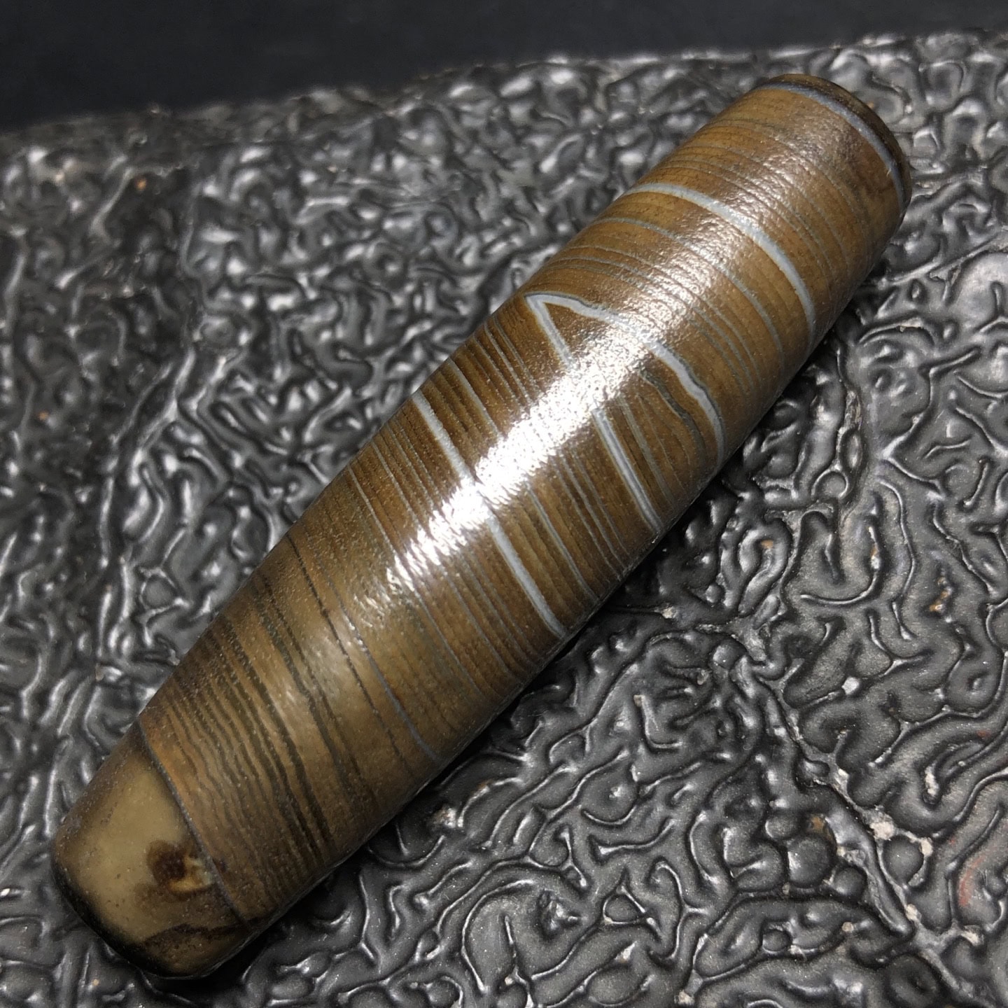 Chinese Natural Agate DZI Beads
