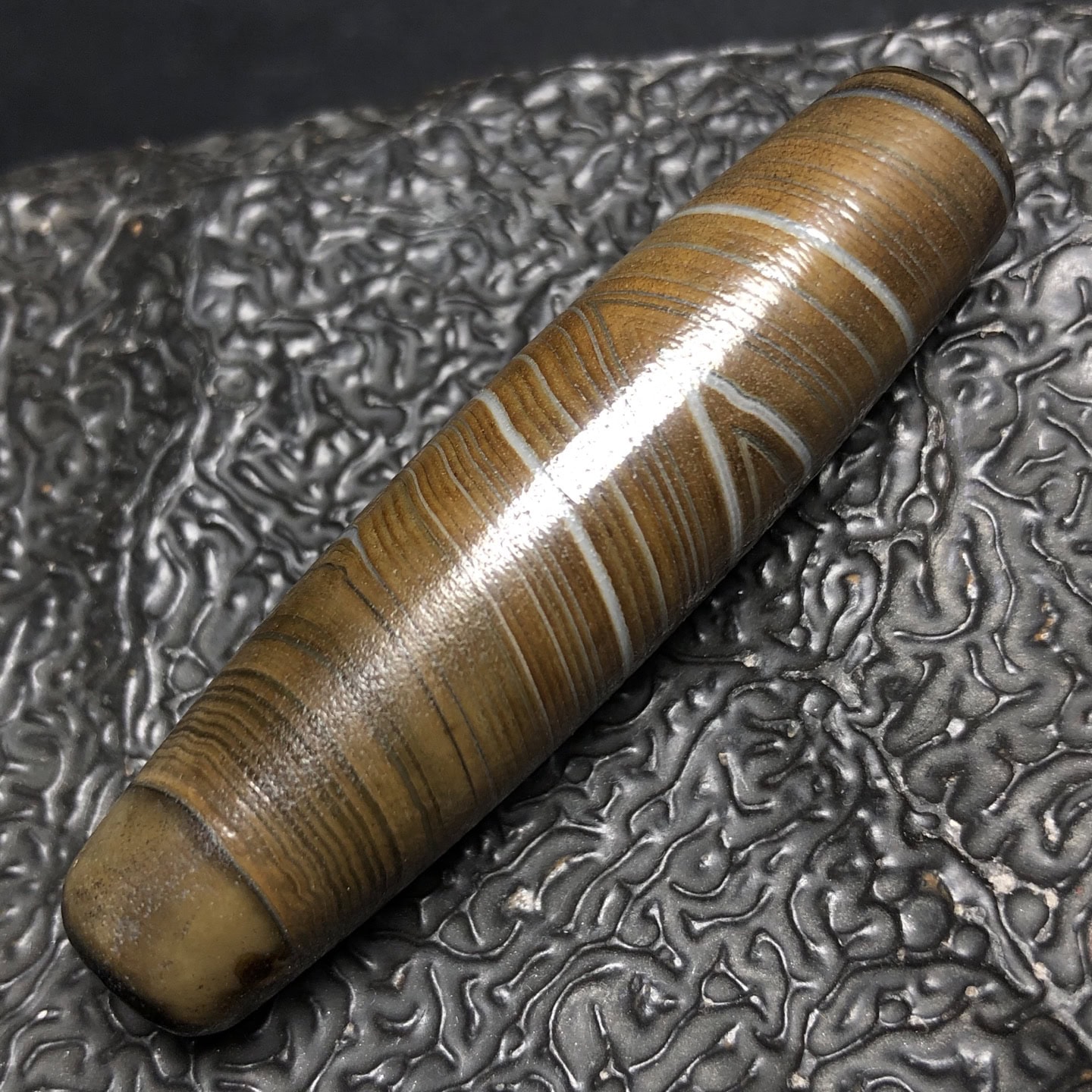 Chinese Natural Agate DZI Beads