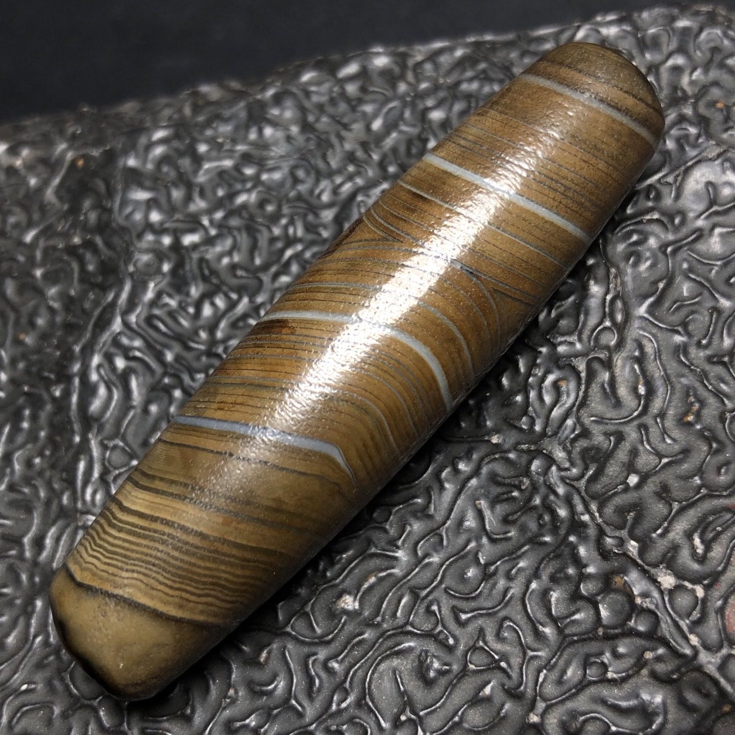 Chinese Natural Agate DZI Beads