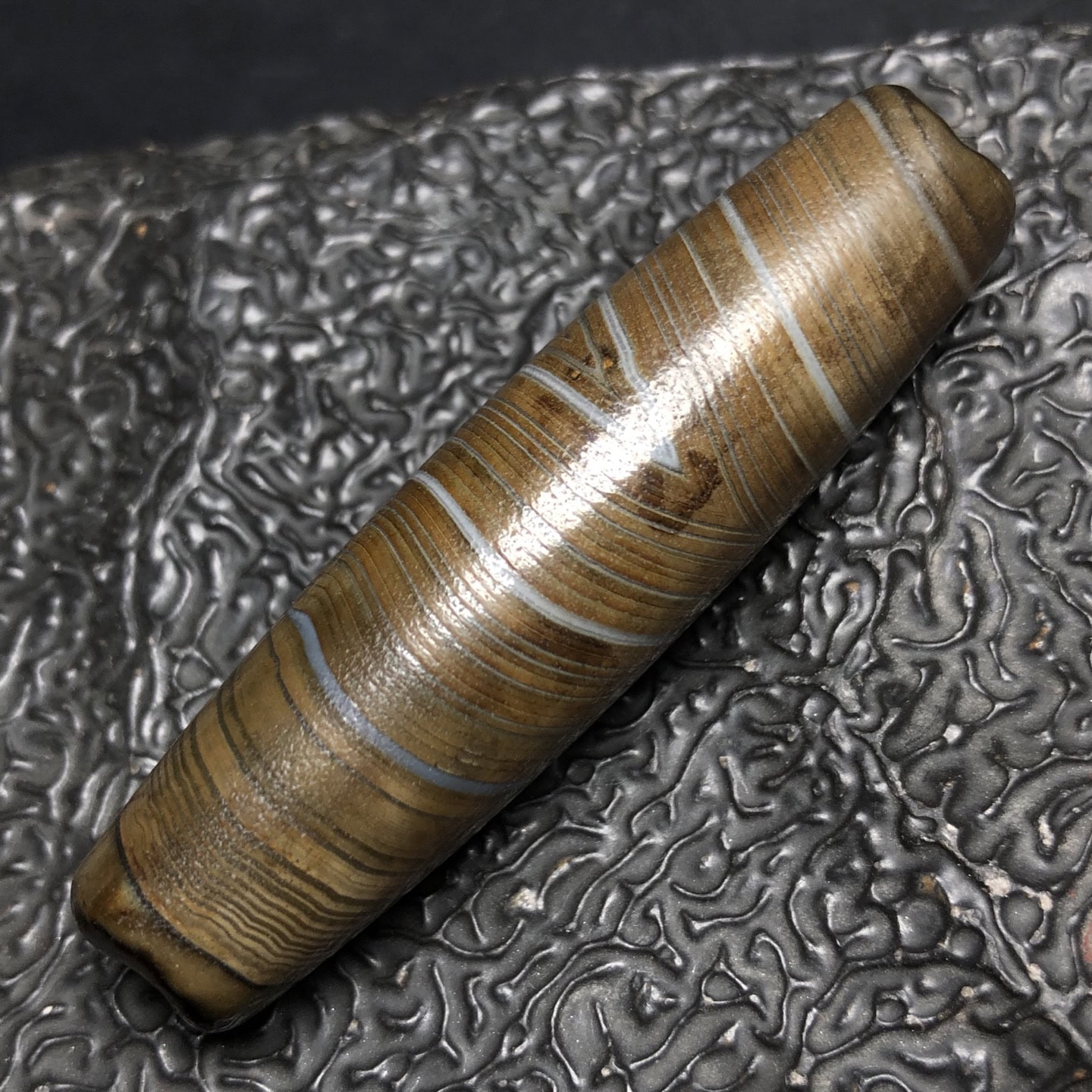 Chinese Natural Agate DZI Beads
