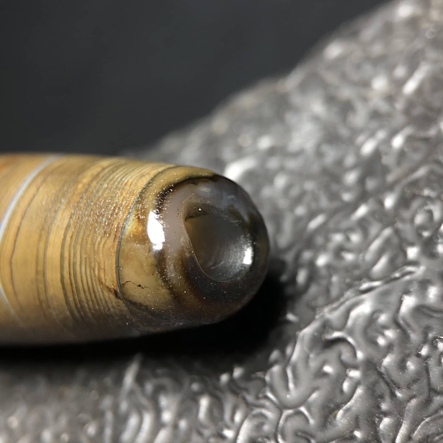 Chinese Natural Agate DZI Beads