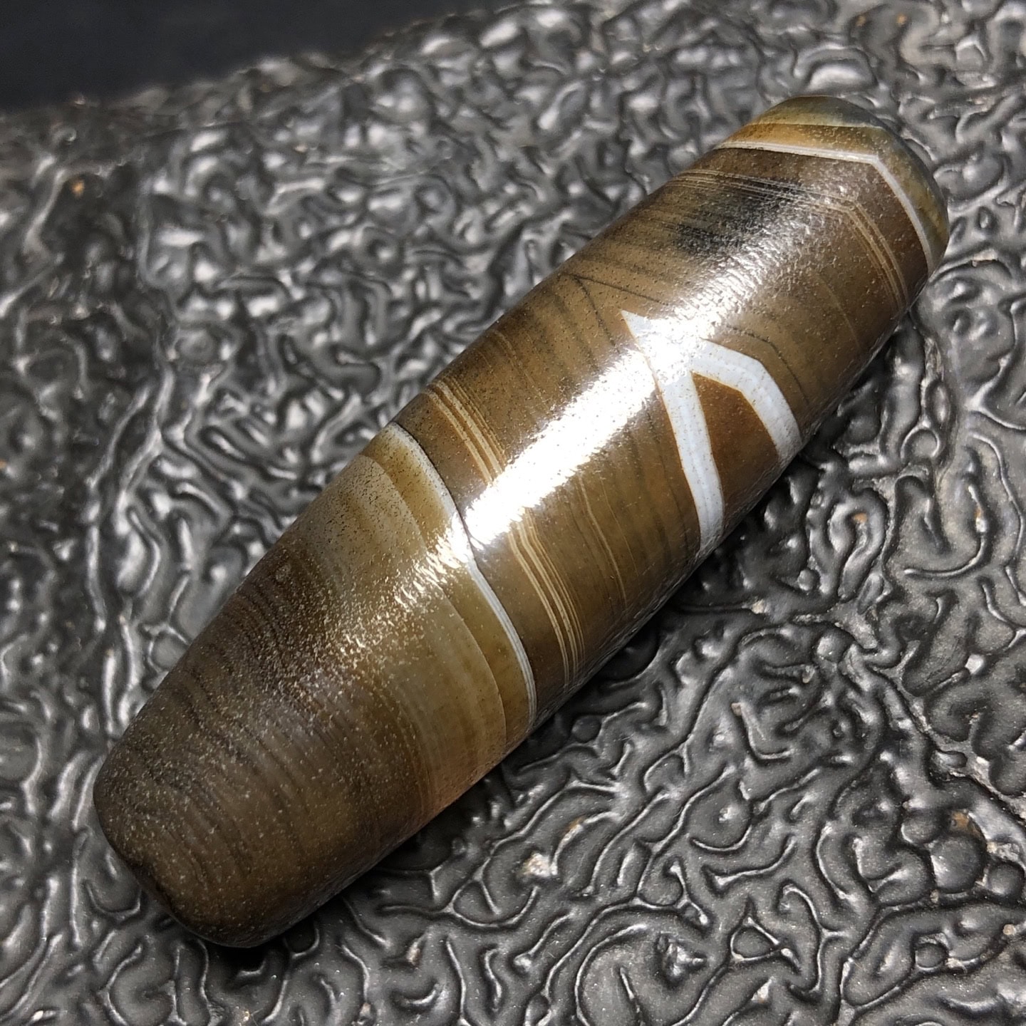 Chinese Natural Agate DZI Beads