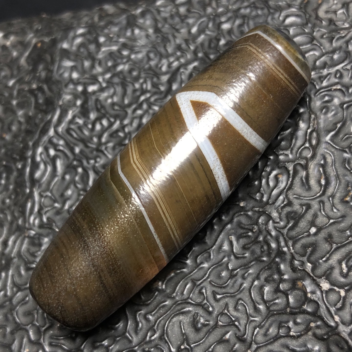 Chinese Natural Agate DZI Beads
