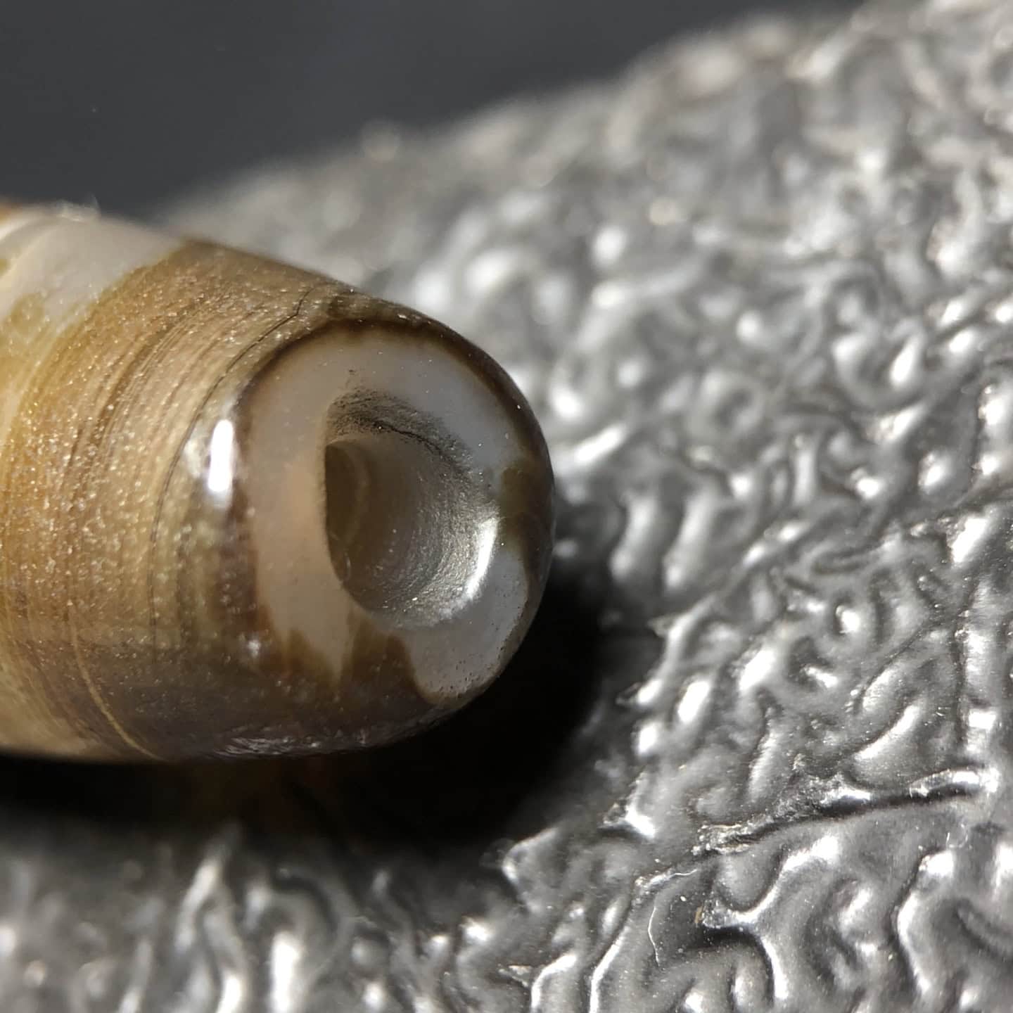 Chinese Natural Agate DZI Beads